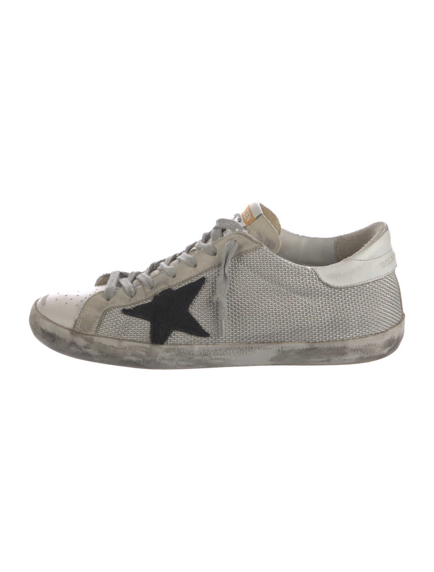 Golden Goose Leather Printed Sneakers