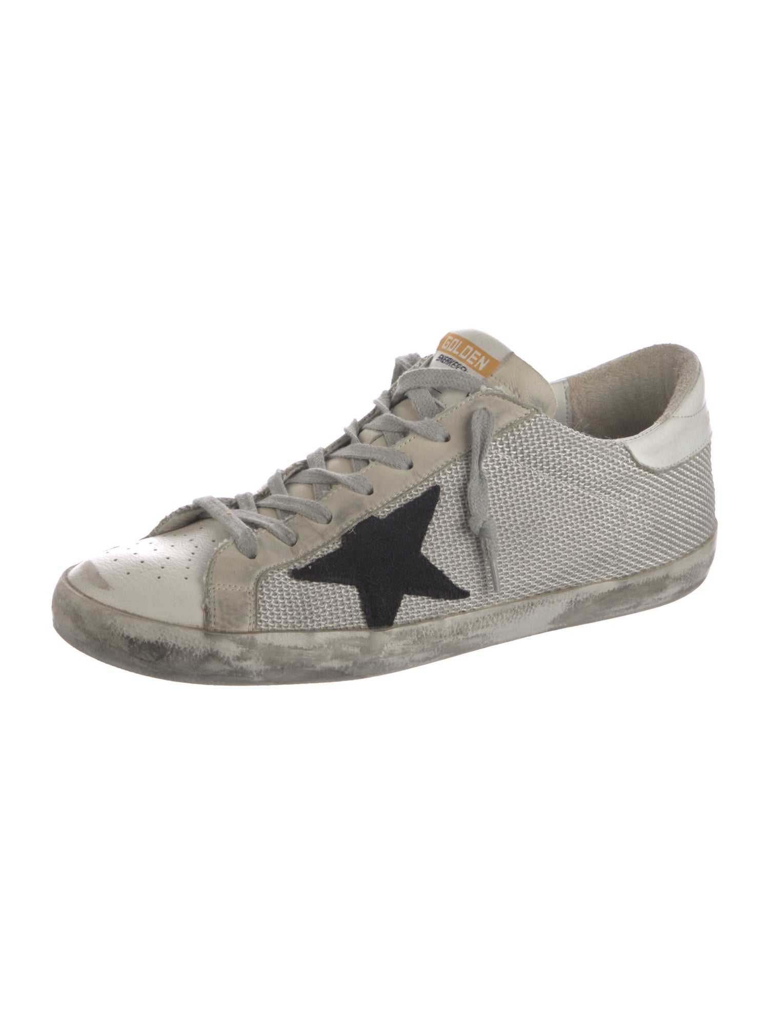 Golden Goose Leather Printed Sneakers
