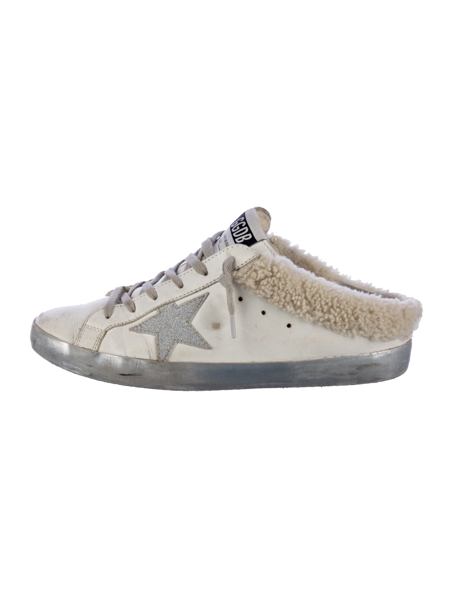 Golden Goose Leather Distressed Accents Sneakers
