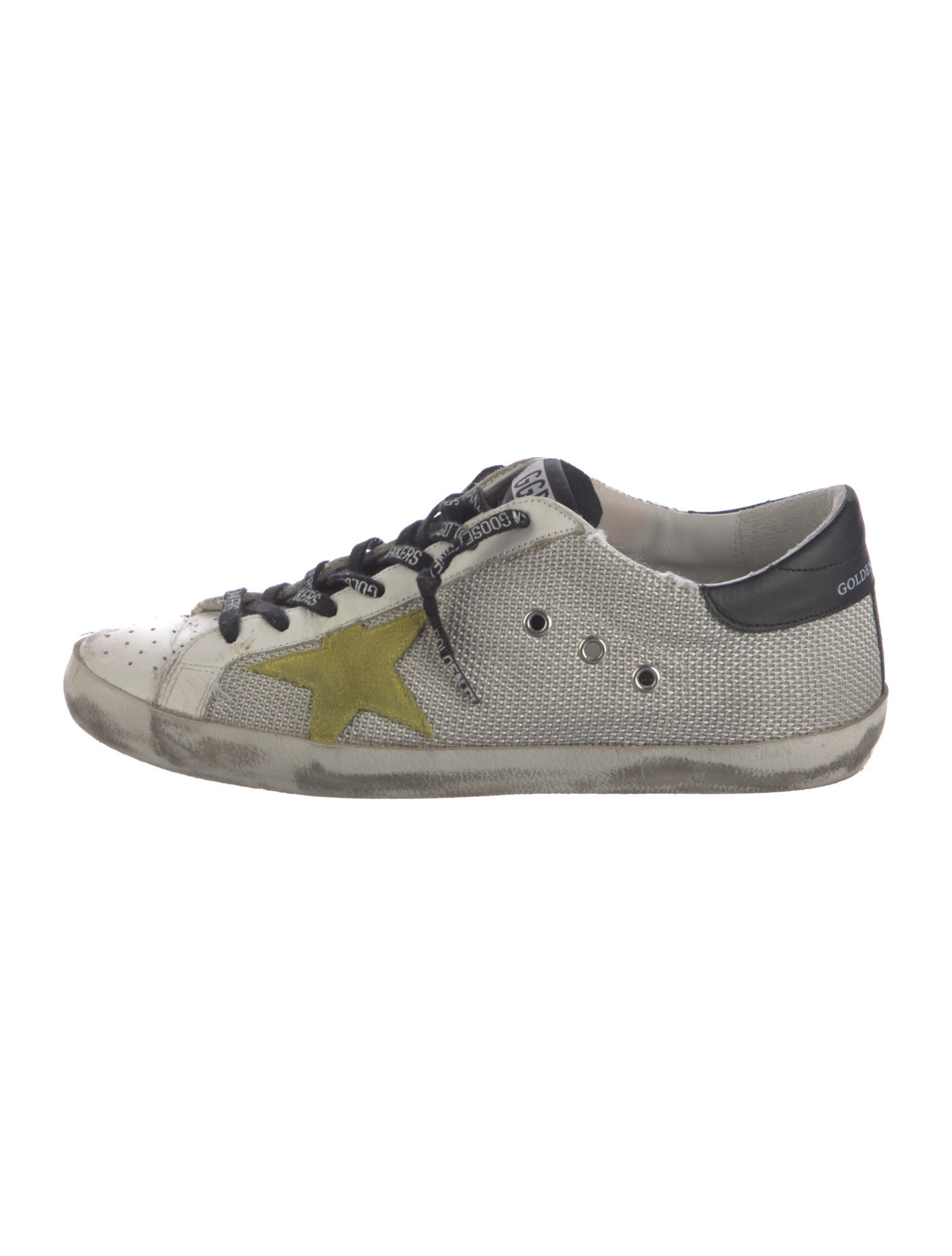 Golden Goose Leather Printed Sneakers