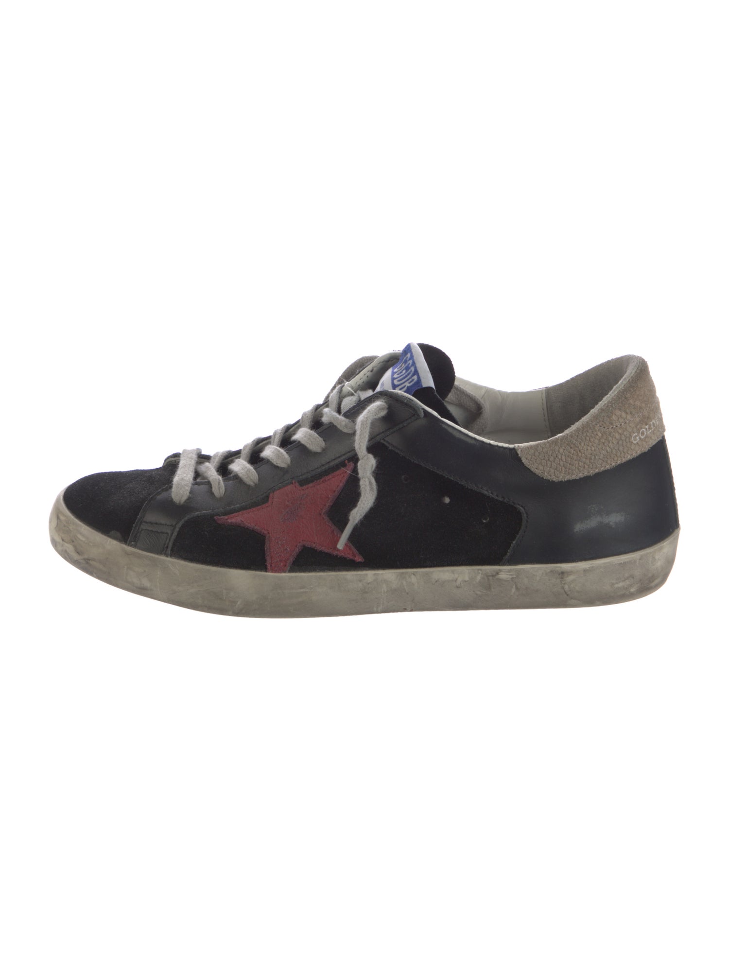 Golden Goose Suede Graphic Print Sneakers