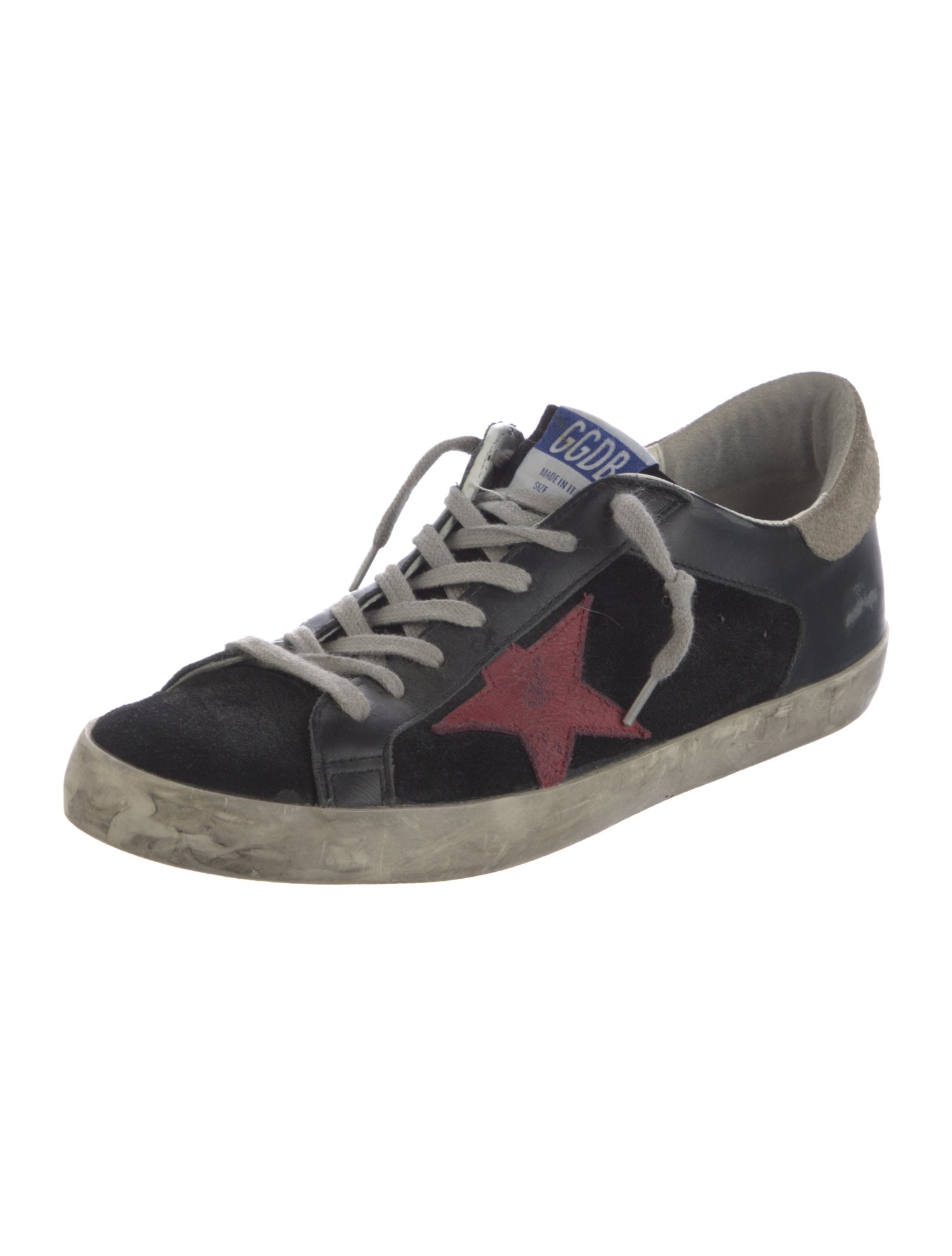 Golden Goose Suede Graphic Print Sneakers
