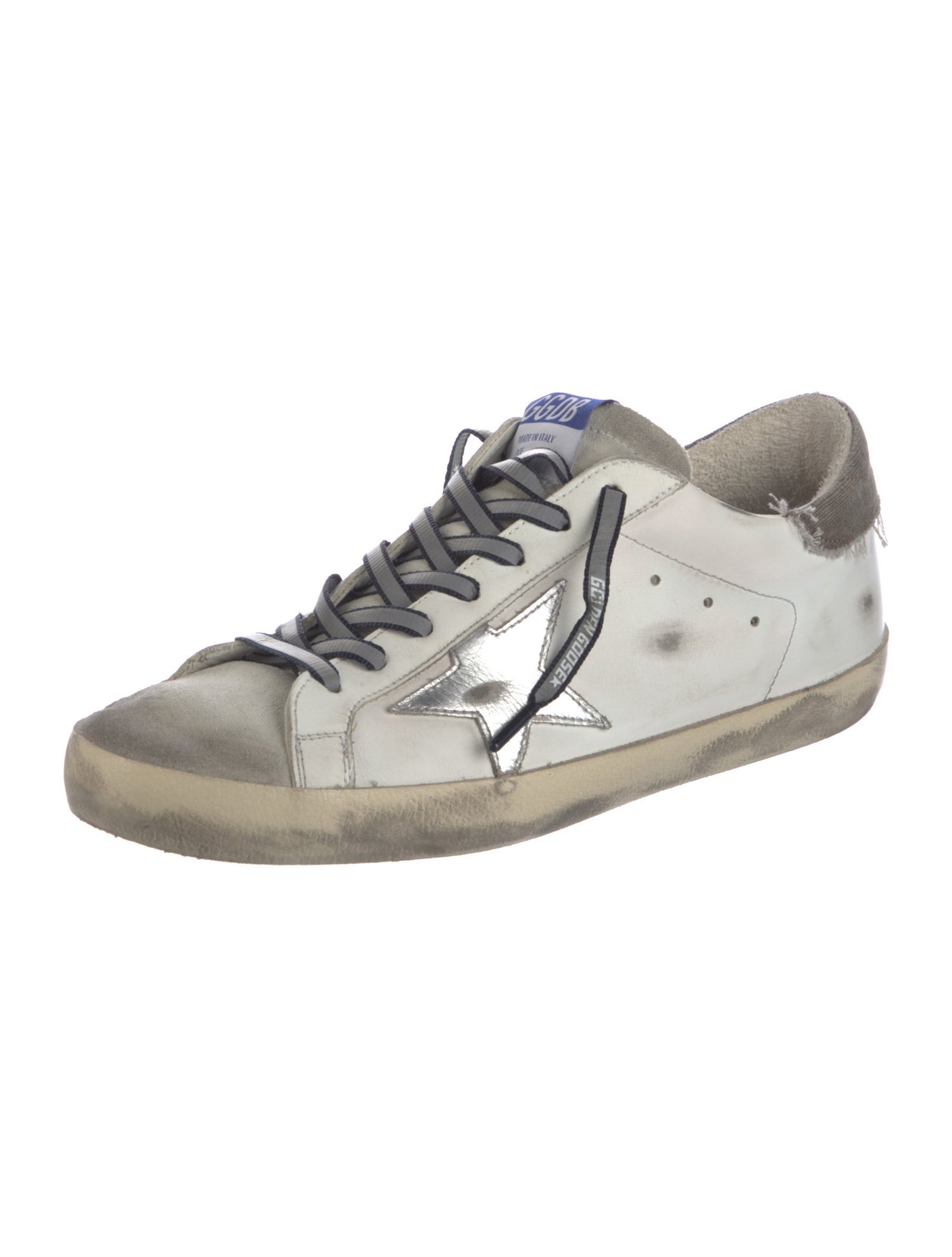 Golden Goose Leather Distressed Accents Sneakers