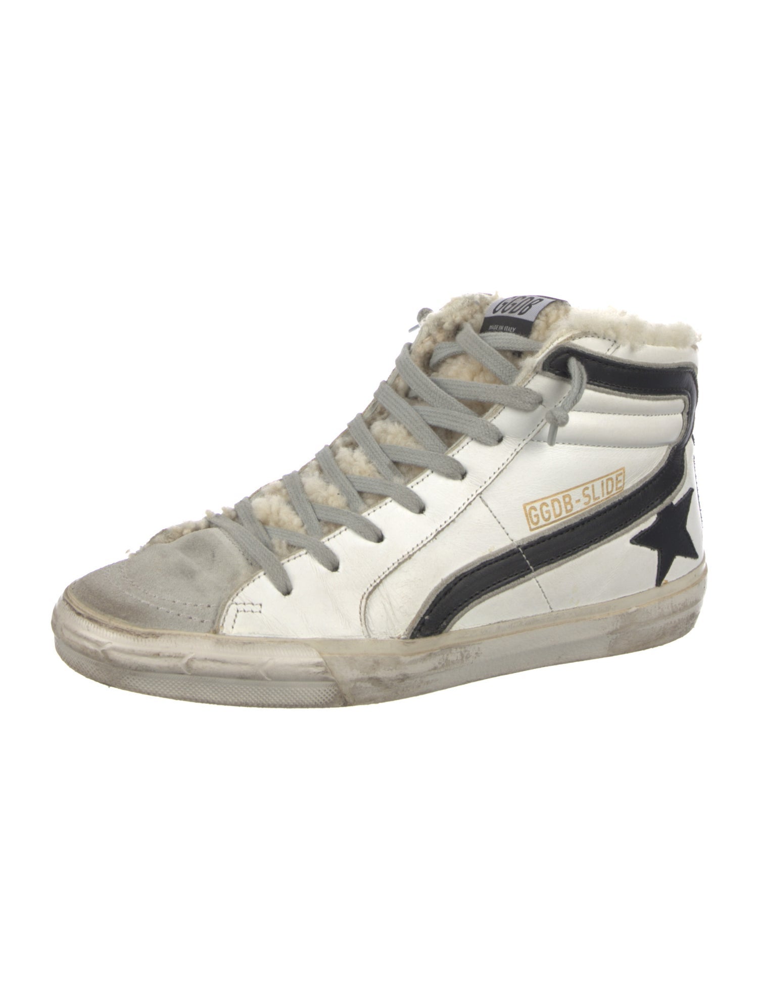 Golden Goose Leather Distressed Accents Sneakers