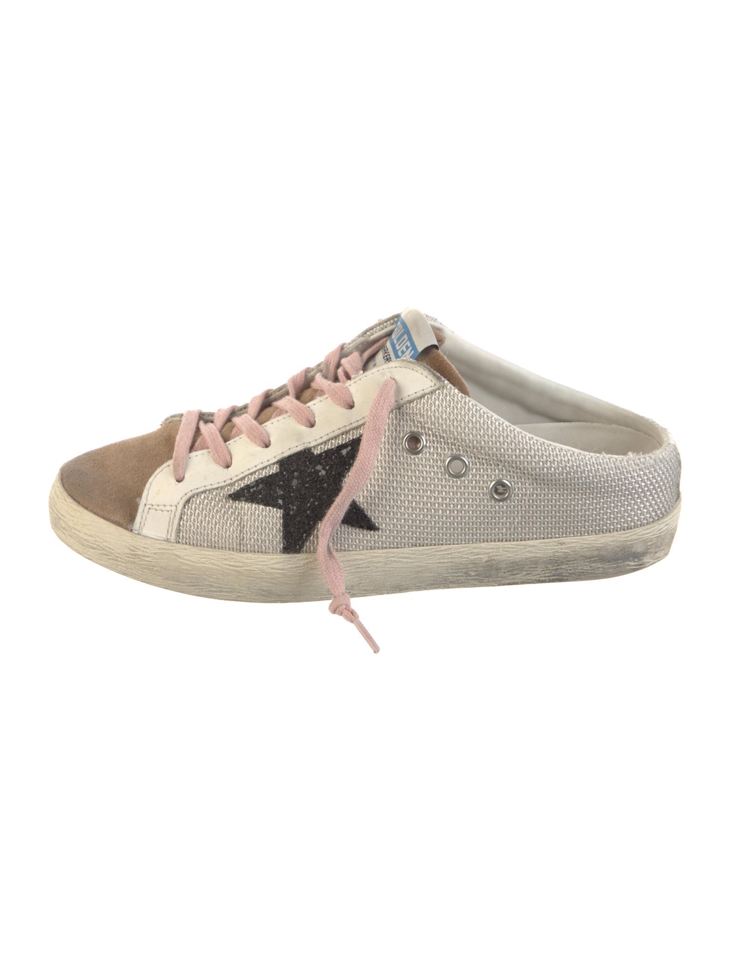 Golden Goose Mesh Colorblock Pattern Sneakers