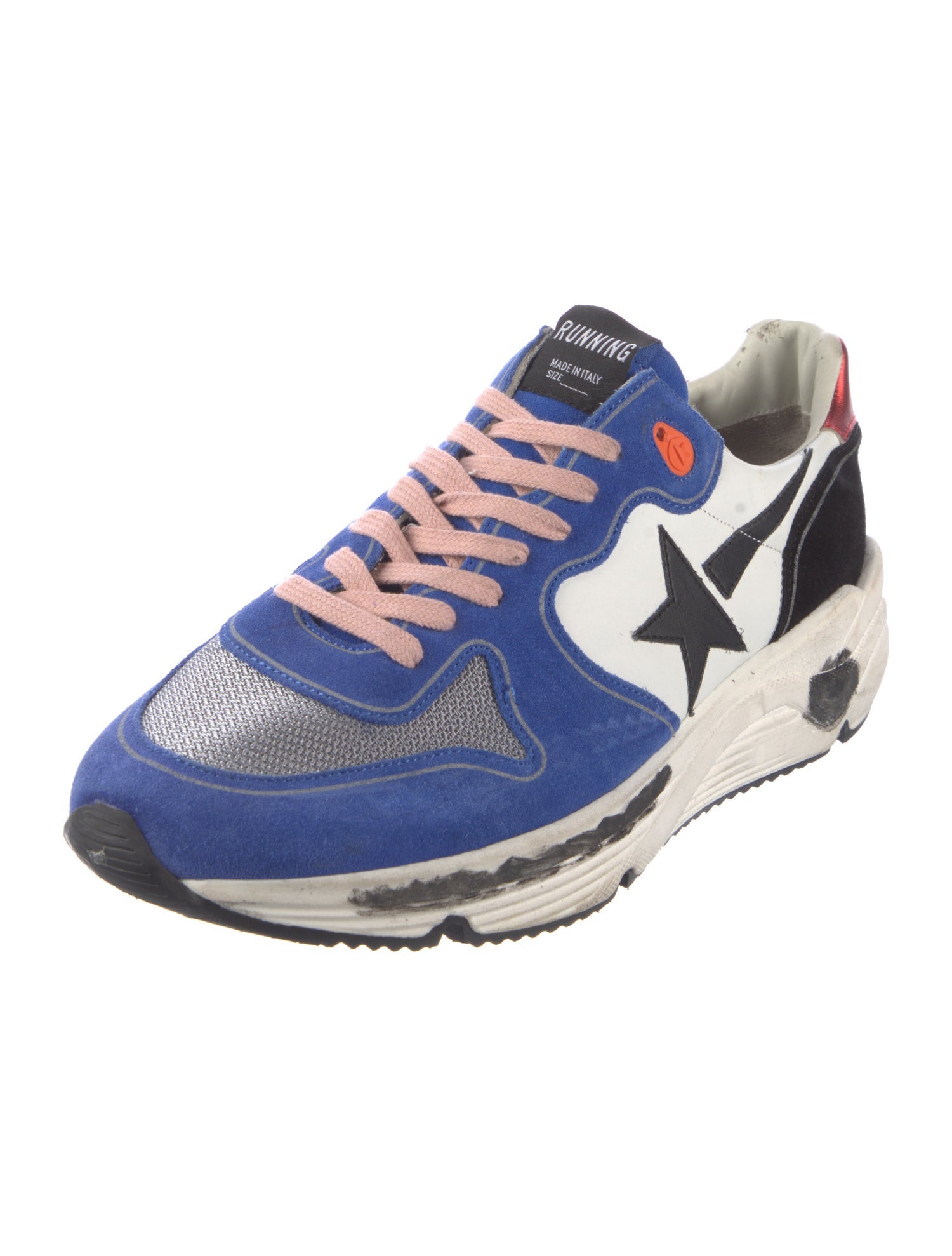 Golden Goose Suede Printed Athletic Sneakers