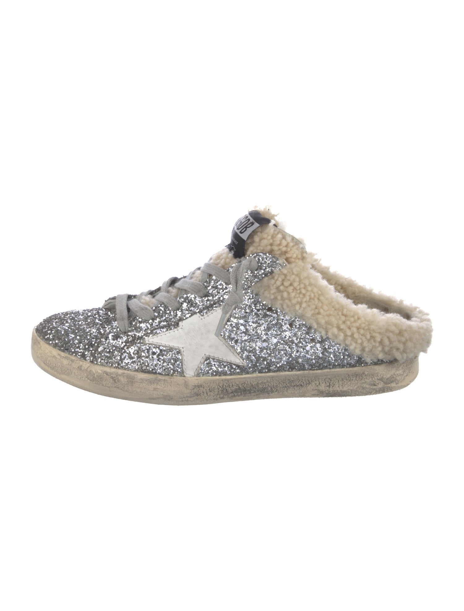 Golden Goose Glitter Printed Sneakers