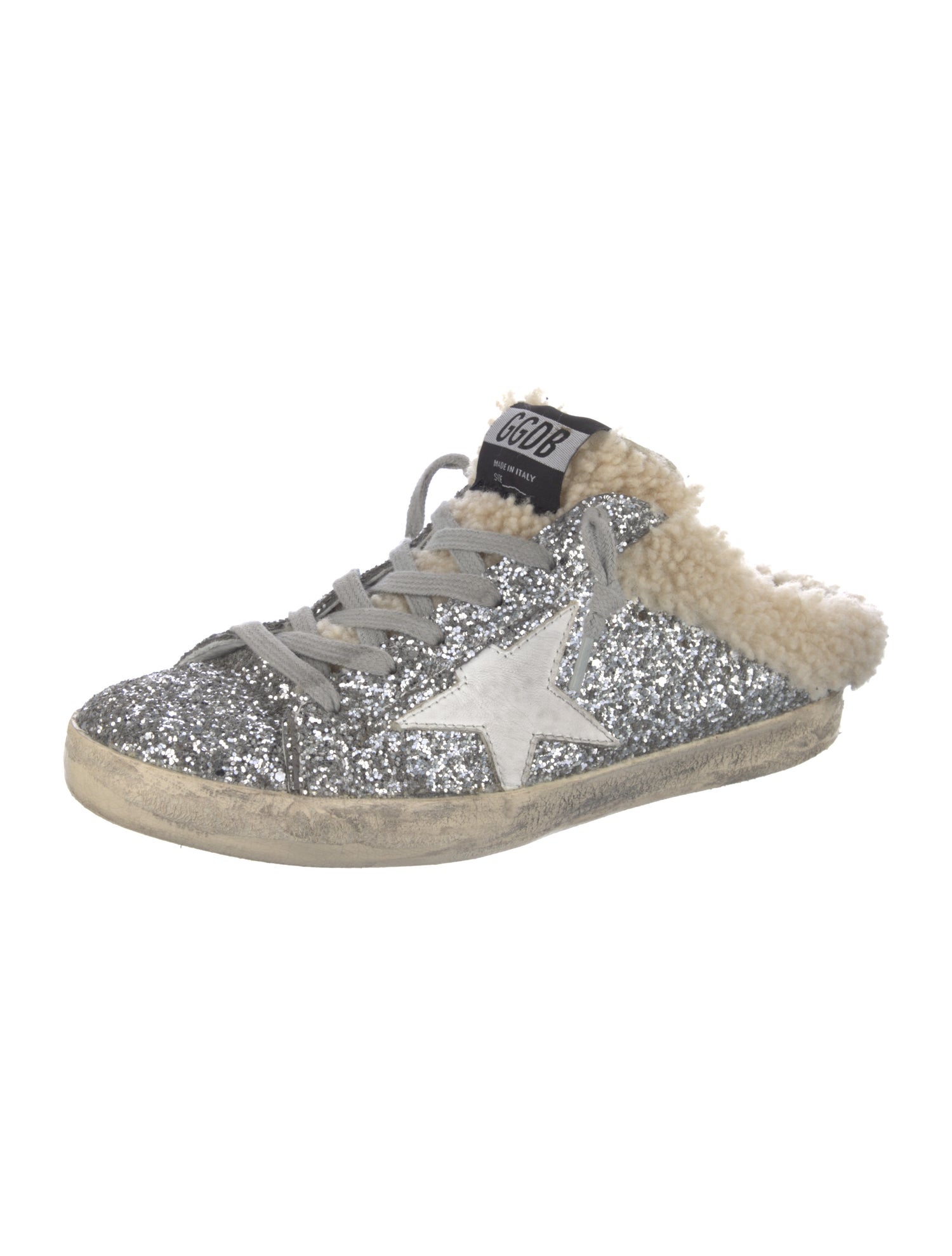 Golden Goose Glitter Printed Sneakers