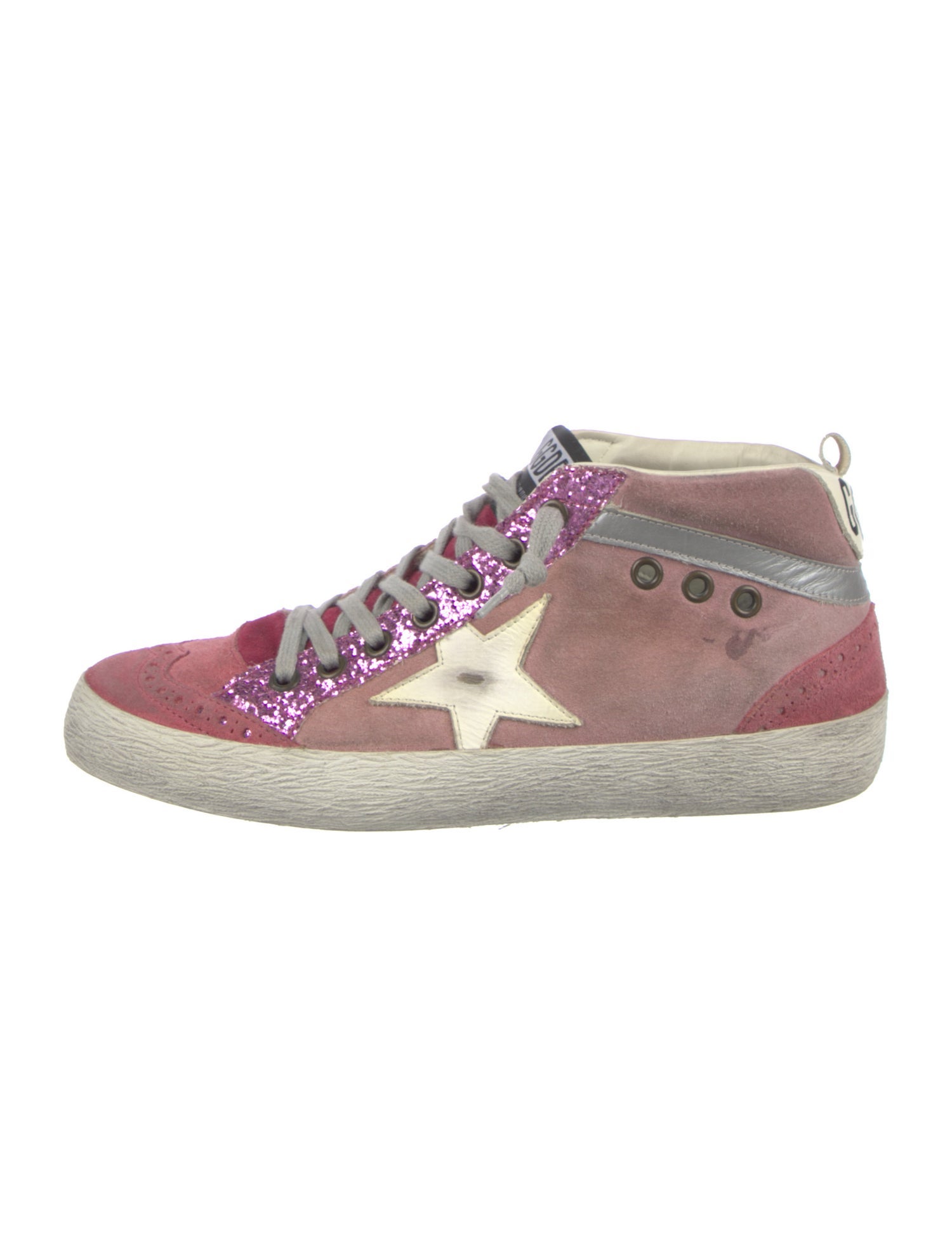 Golden Goose Suede Printed Sneakers