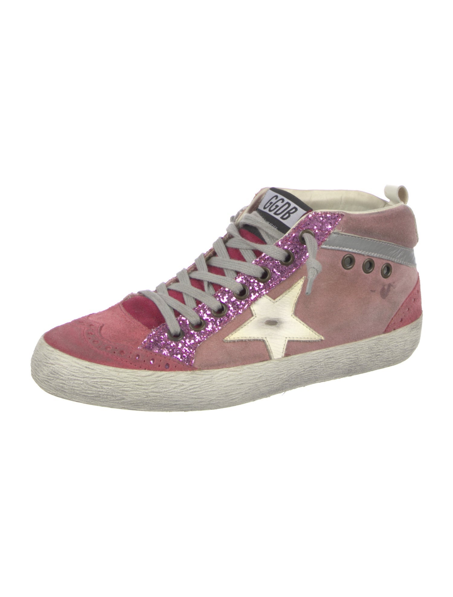 Golden Goose Suede Printed Sneakers