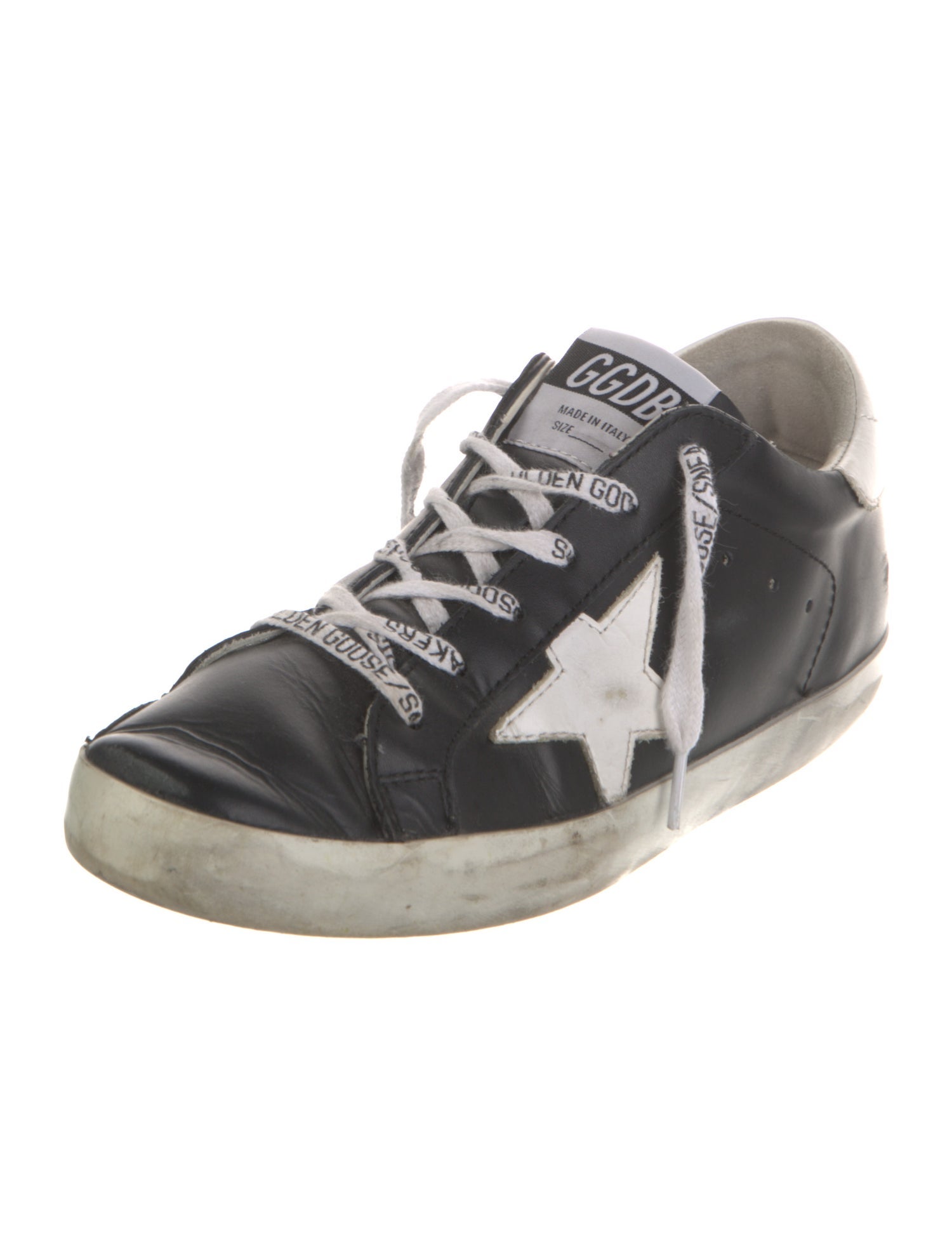 Golden Goose Leather Printed Sneakers
