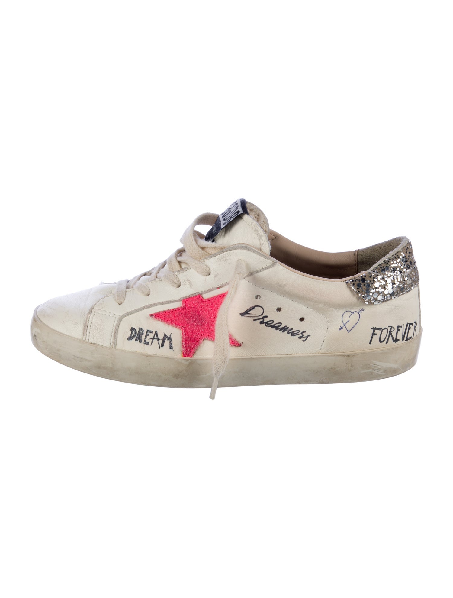 Golden Goose Girls' Print Leather Sneakers