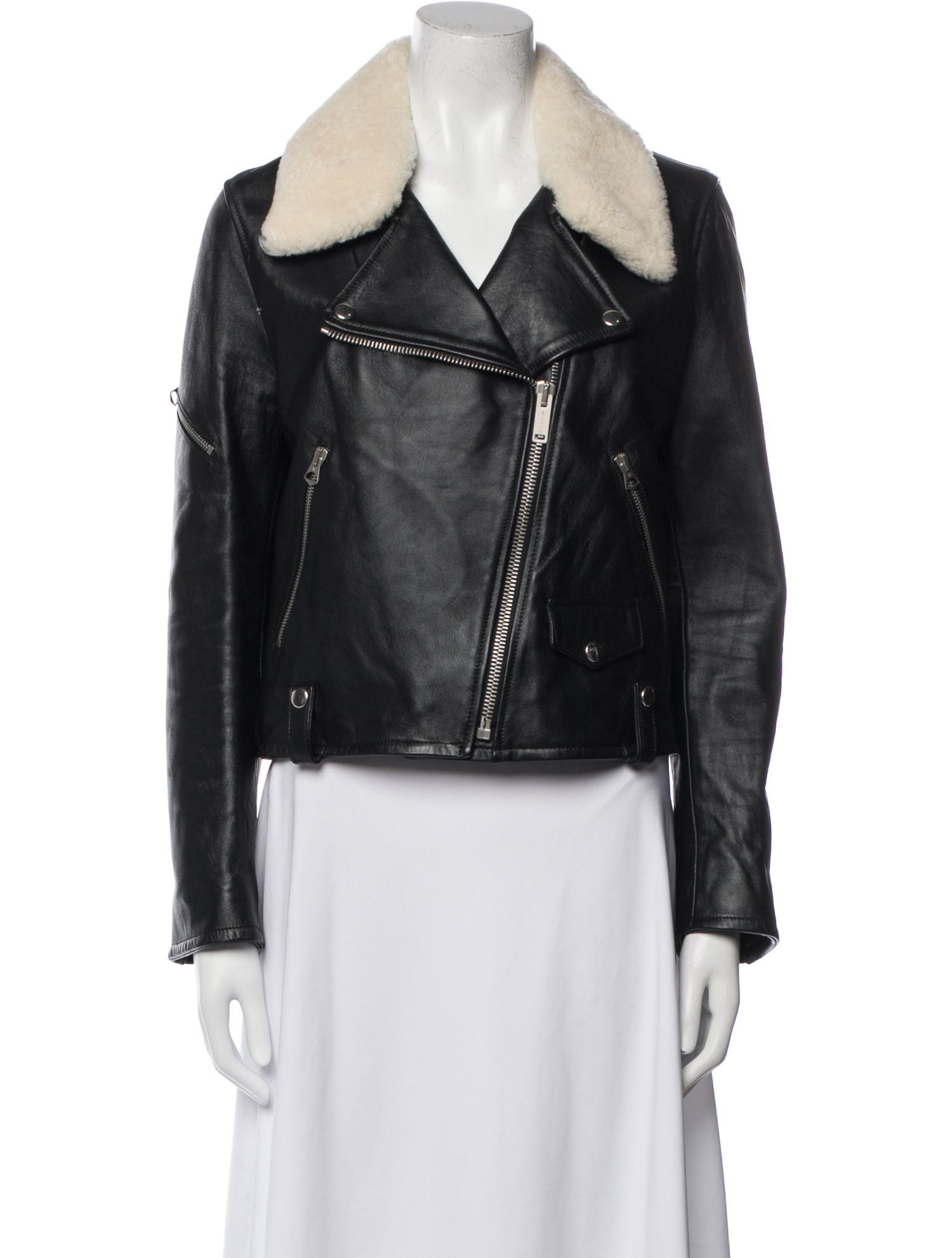 Golden Goose Leather Biker Jacket