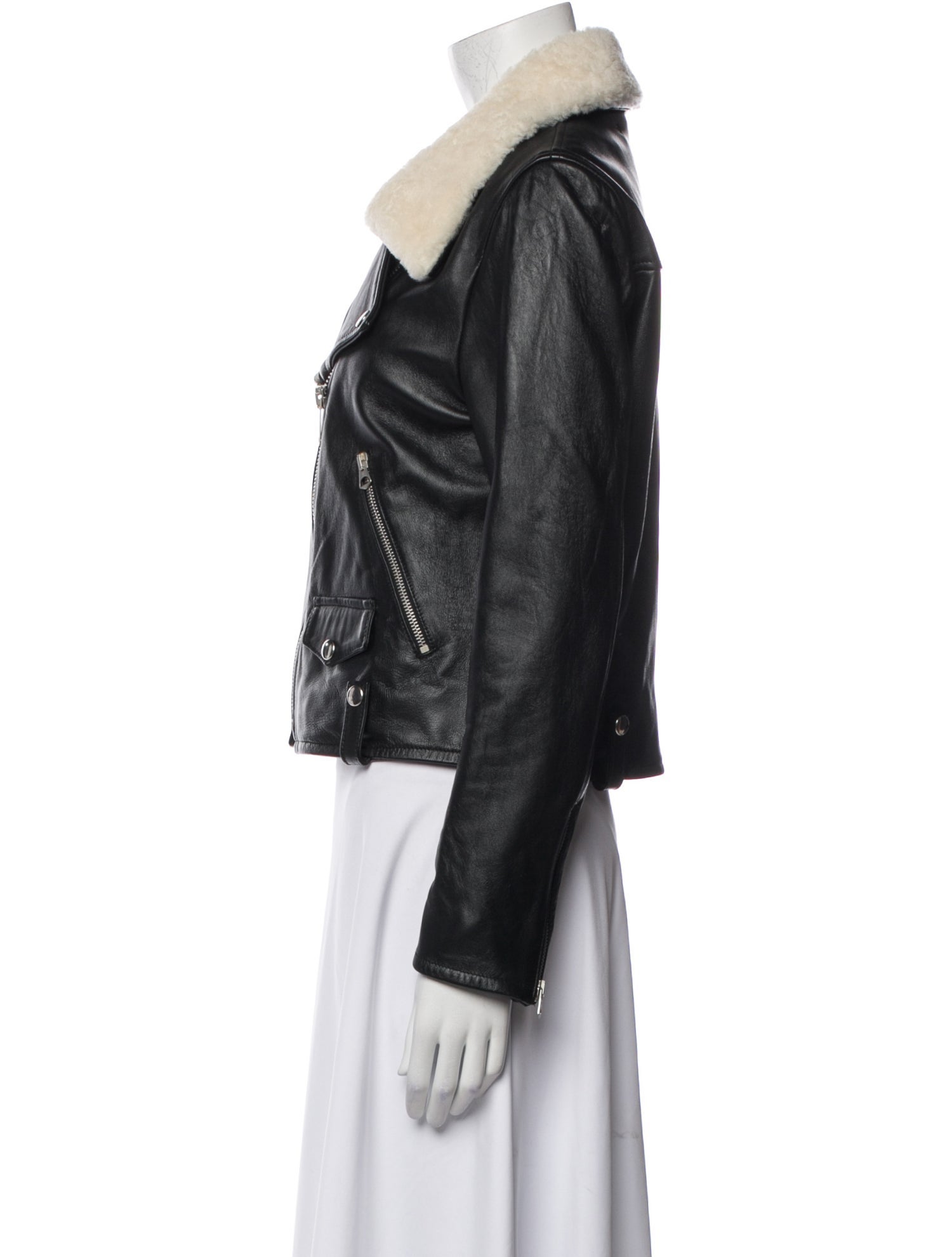 Golden Goose Leather Biker Jacket