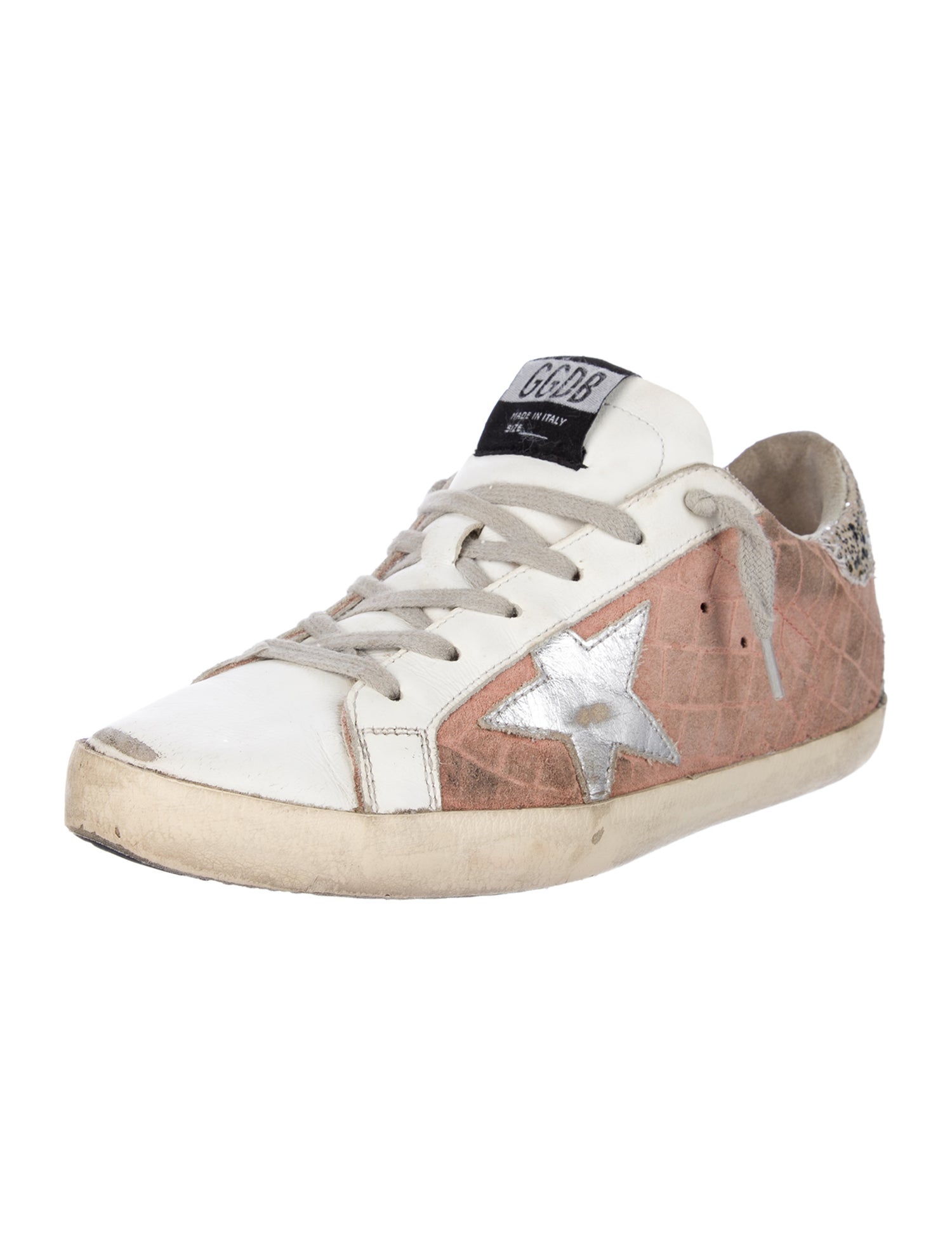 Golden Goose Suede Graphic Print Sneakers