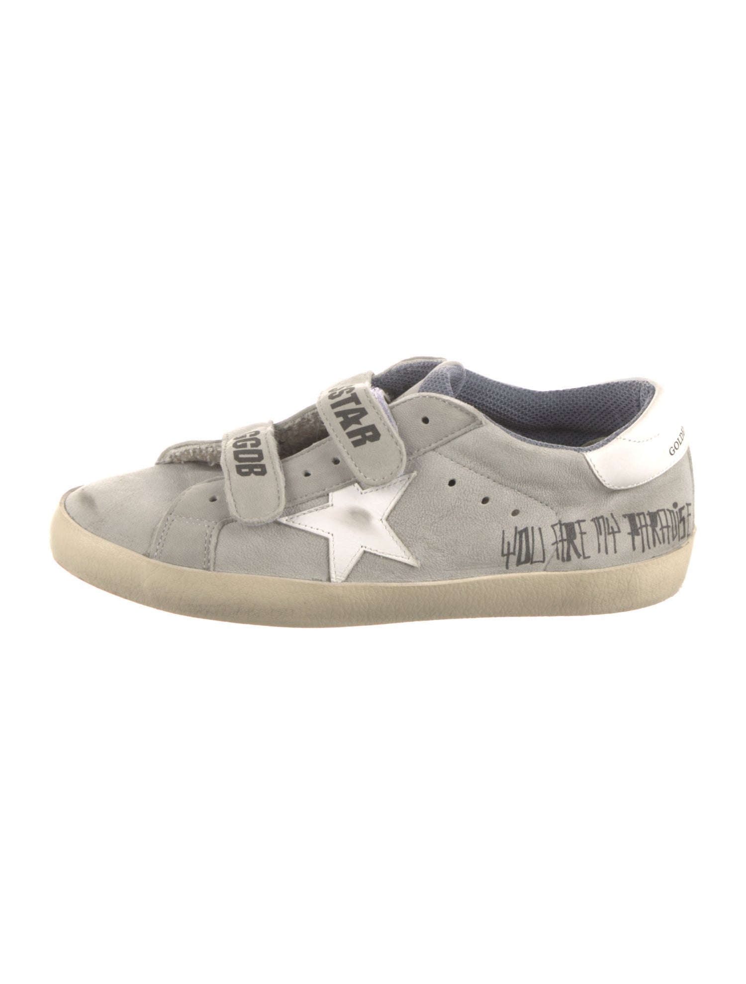 Golden Goose Leather Printed Sneakers