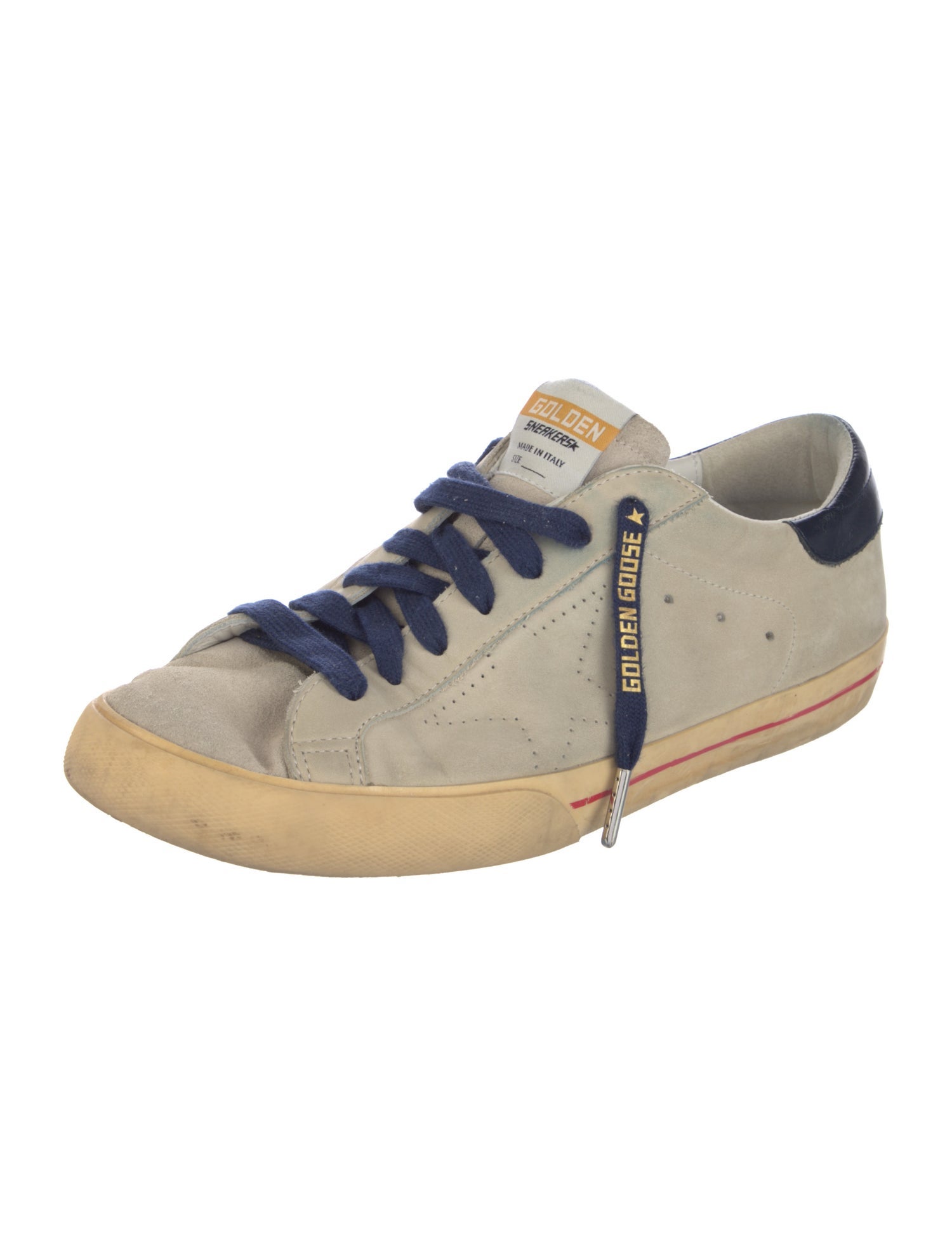 Golden Goose Suede Distressed Accents Sneakers
