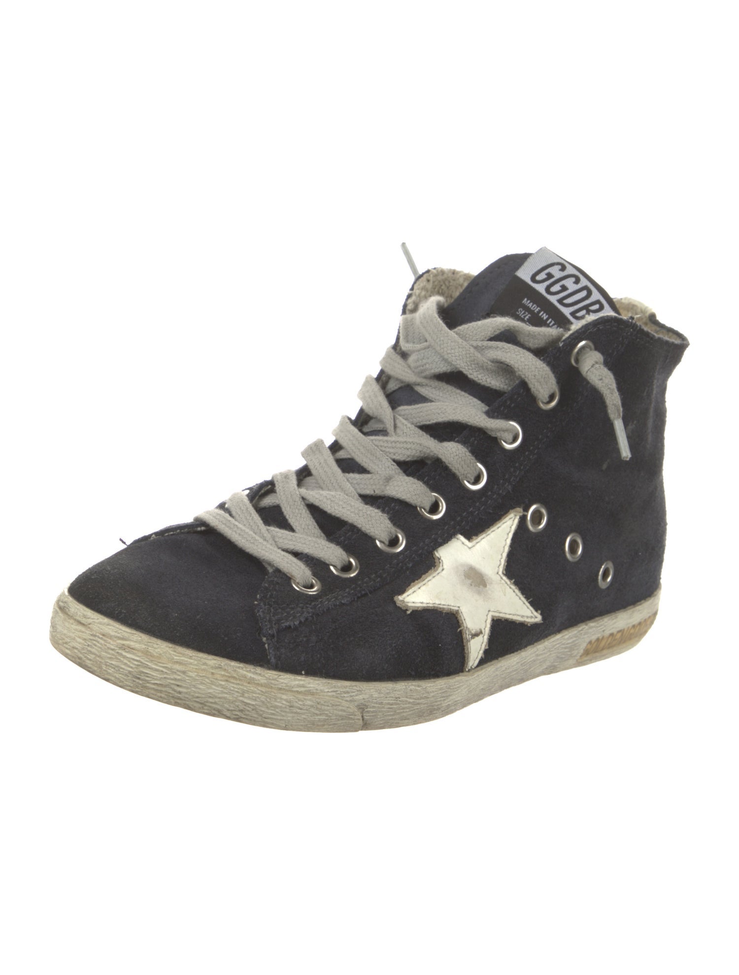 Golden Goose Suede Distressed Accents Sneakers