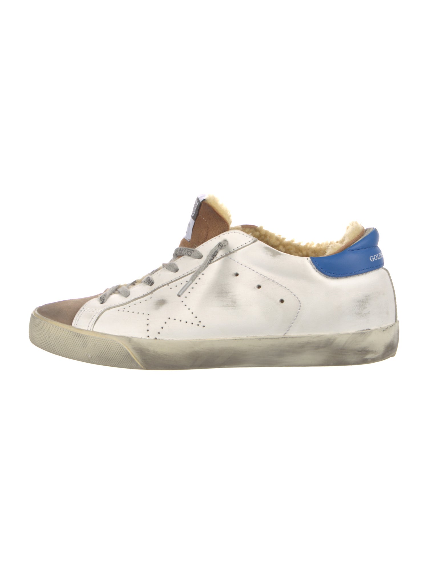 Golden Goose Leather Printed Sneakers