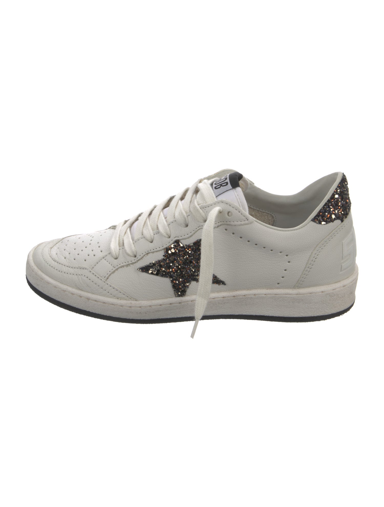 Golden Goose Leather Printed Sneakers