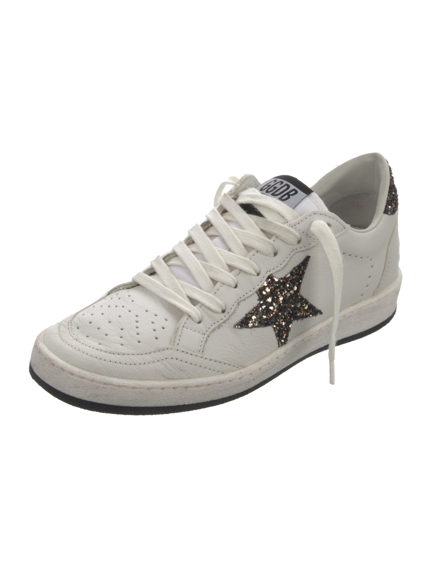 Golden Goose Leather Printed Sneakers