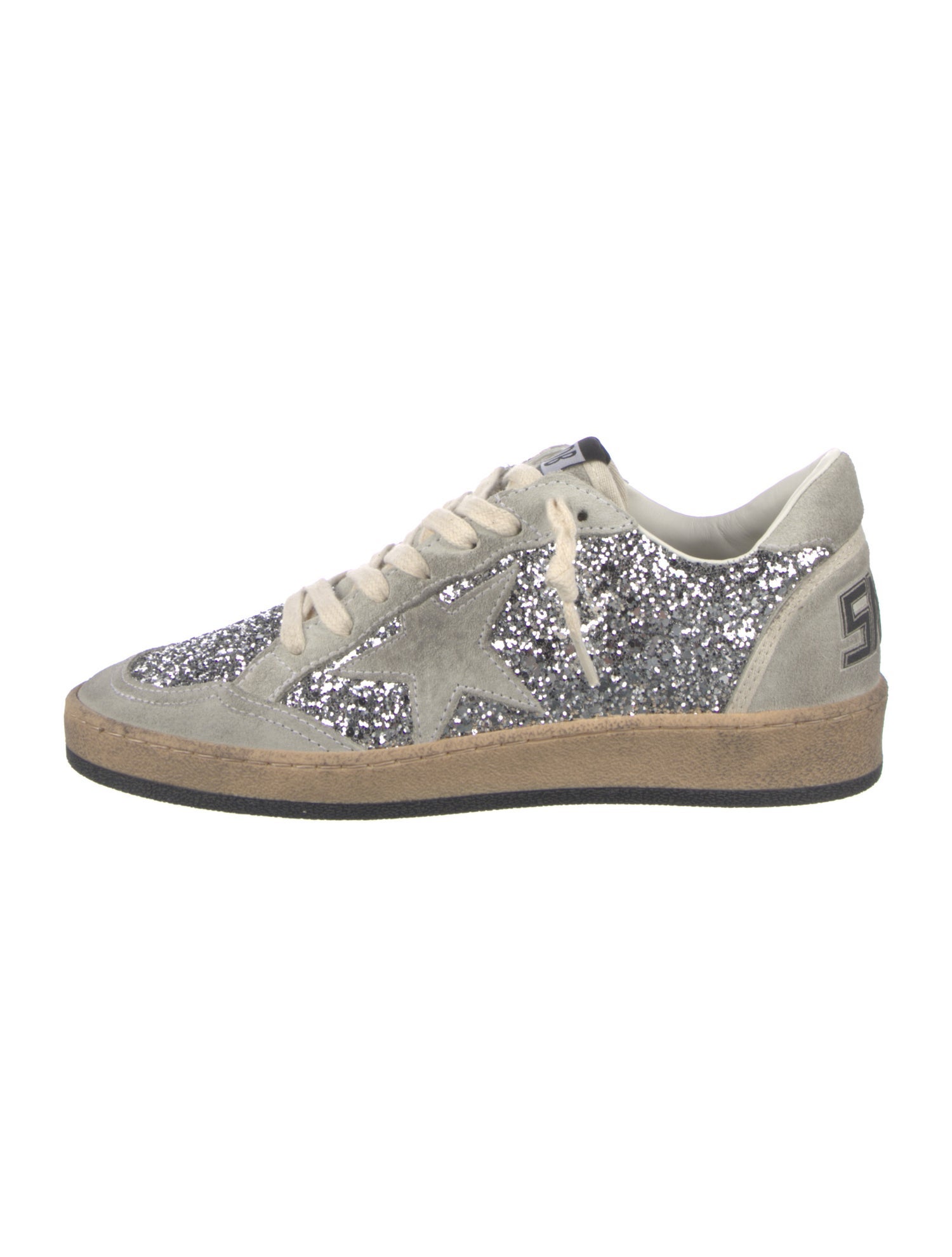 Golden Goose Glitter Colorblock Pattern Sneakers w/ Tags