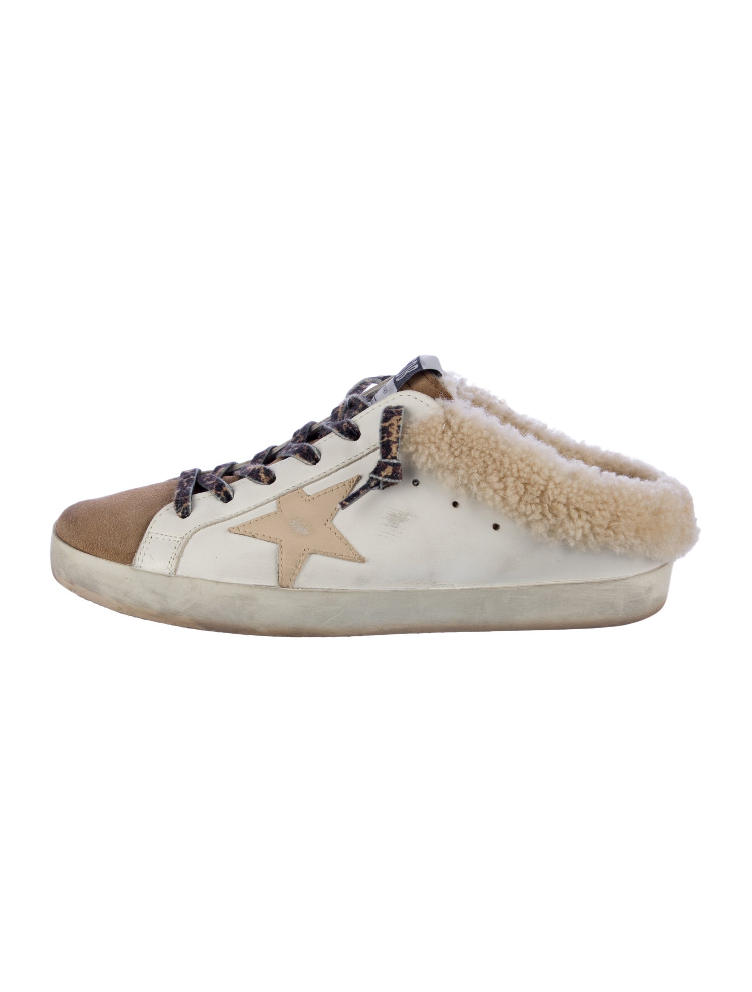 Golden Goose Leather Distressed Accents Sneakers
