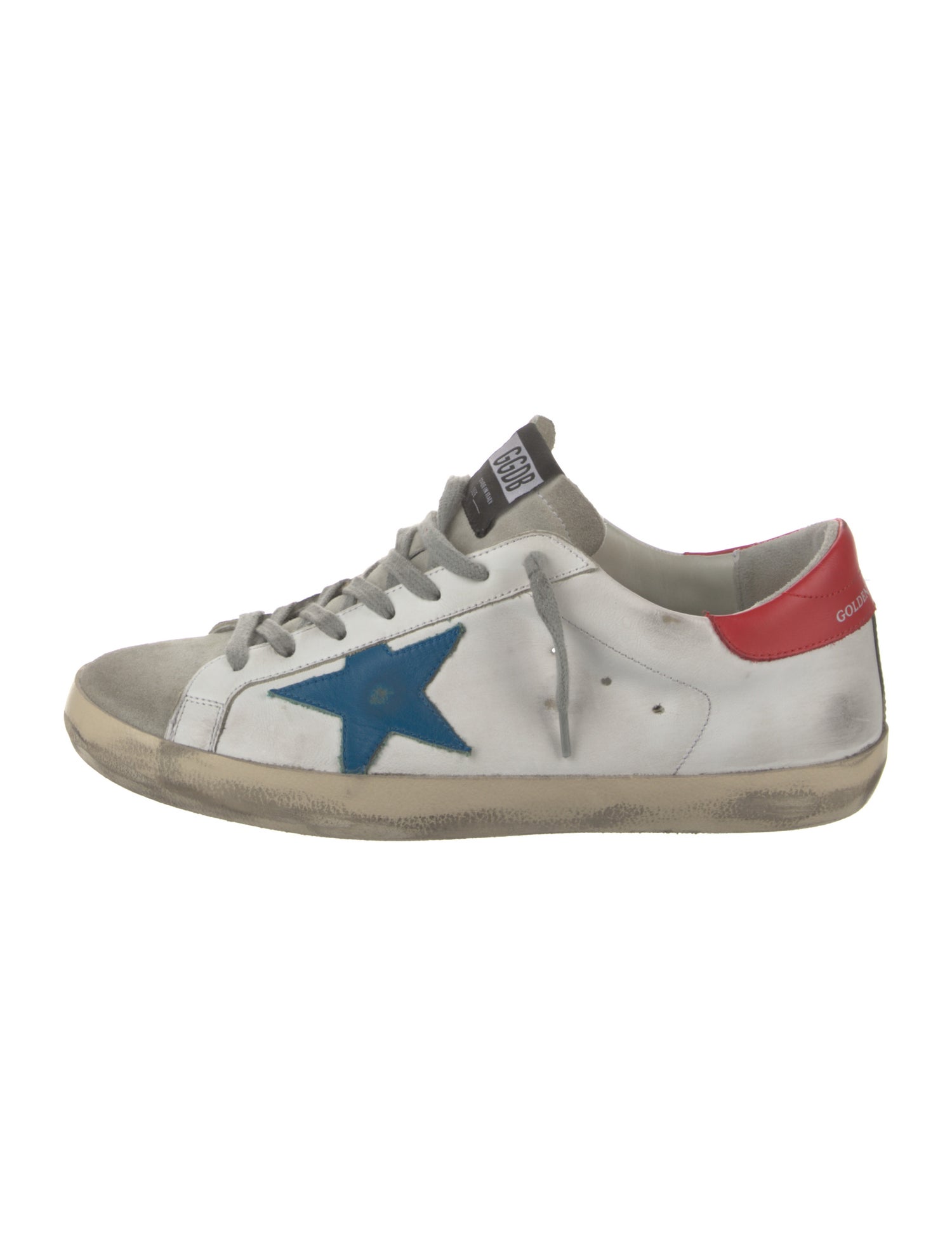 Golden Goose Leather Printed Sneakers