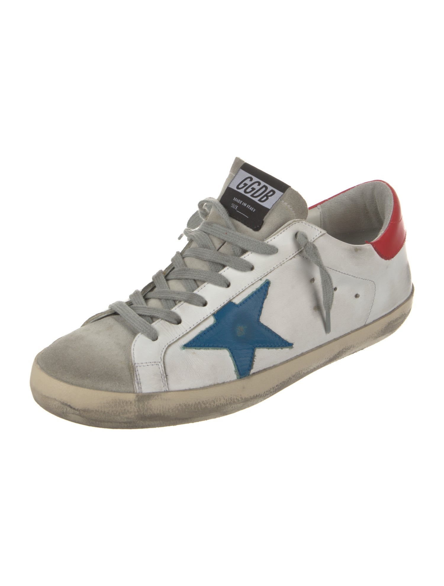 Golden Goose Leather Printed Sneakers