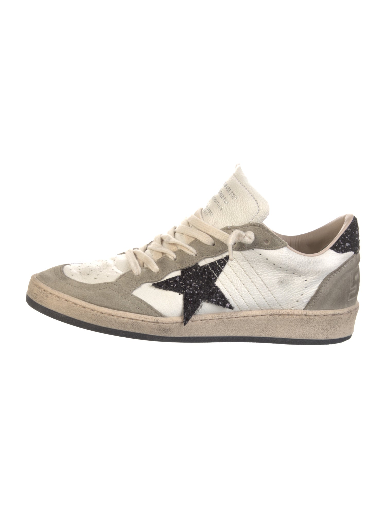 Golden Goose Leather Printed Sneakers