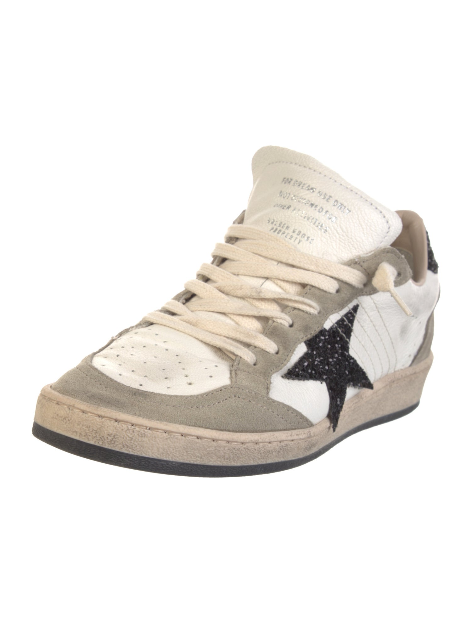 Golden Goose Leather Printed Sneakers