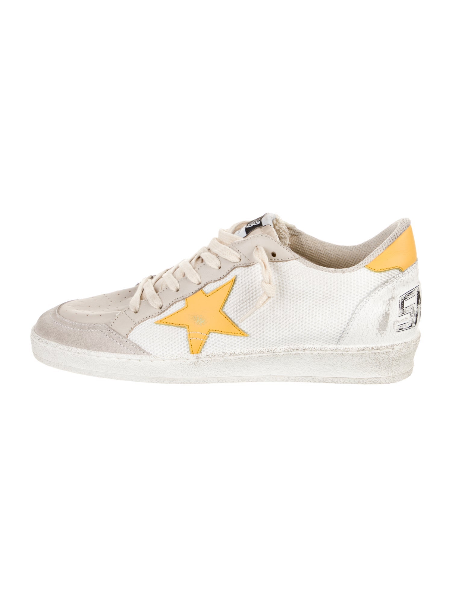 Golden Goose Leather Distressed Accents Sneakers