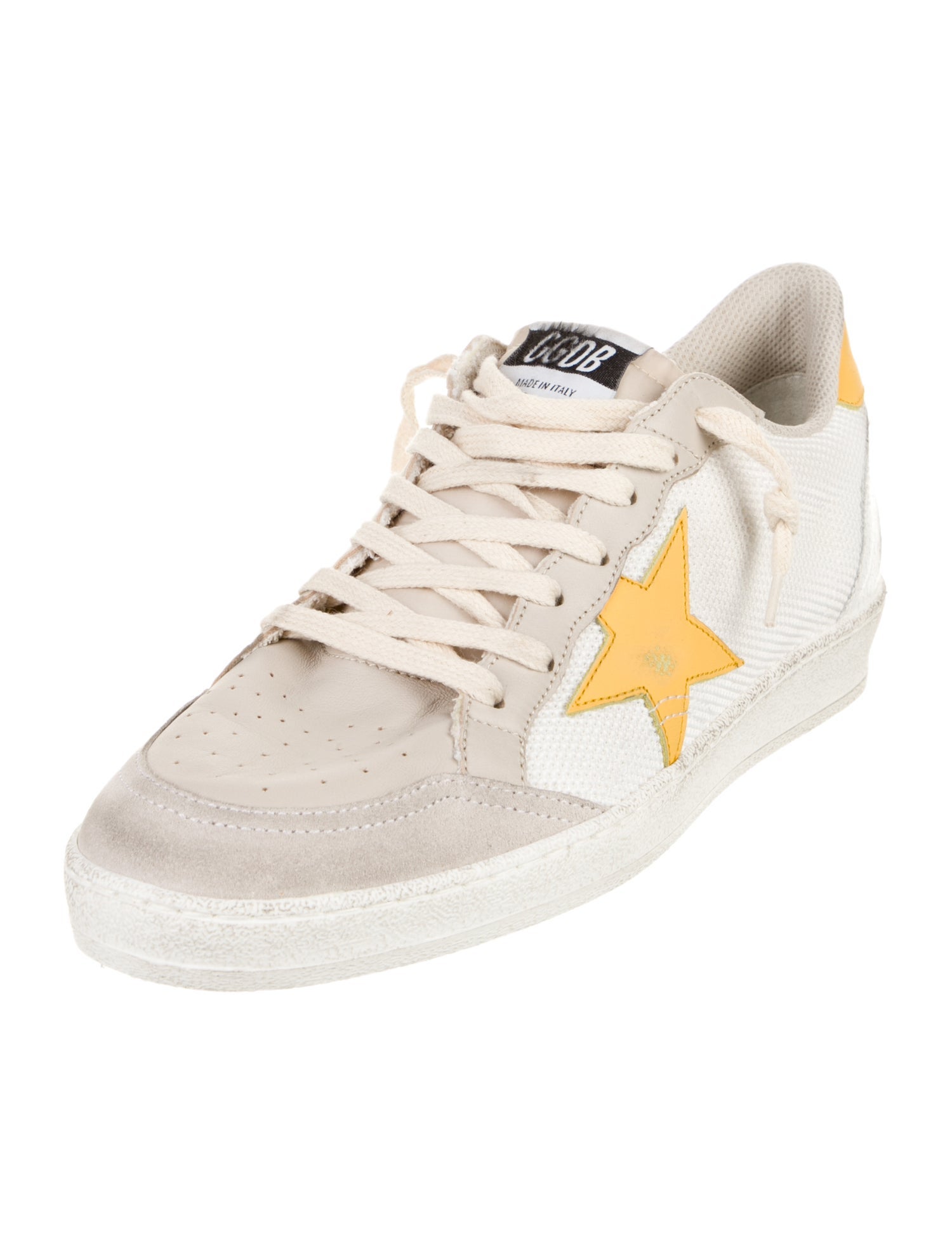 Golden Goose Leather Distressed Accents Sneakers