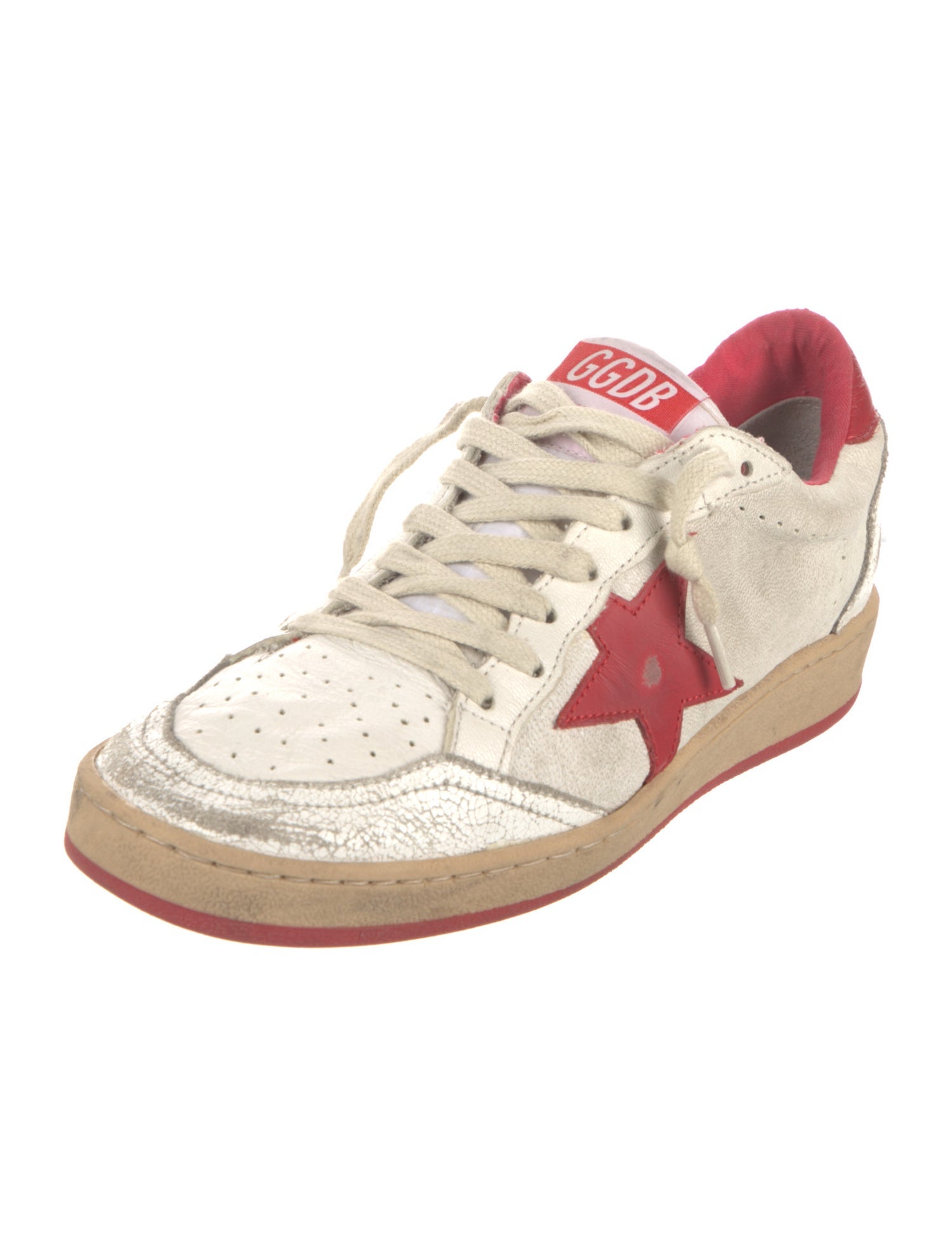 Golden Goose Leather Printed Sneakers