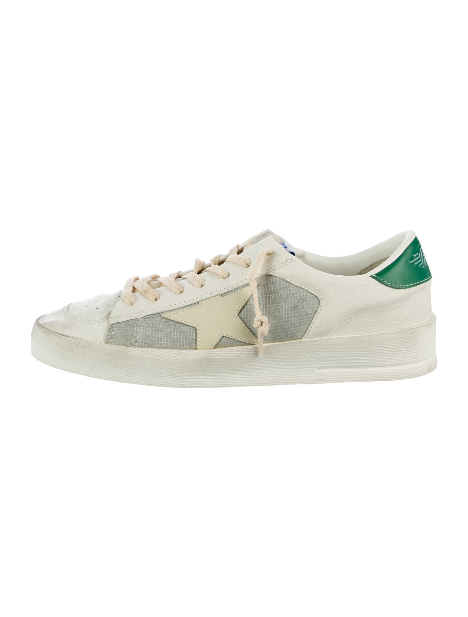Golden Goose Leather Distressed Accents Sneakers