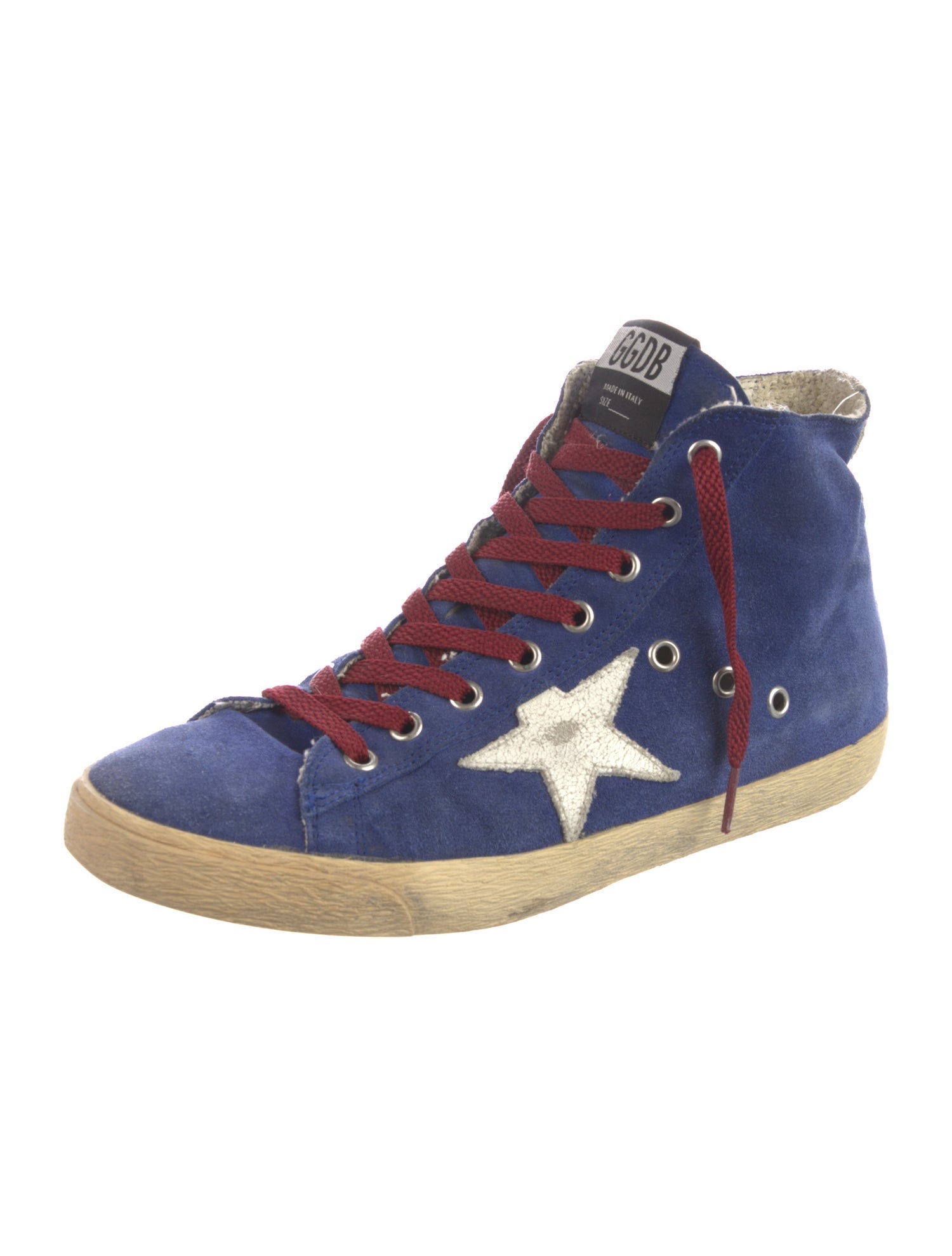 Golden Goose Suede Distressed Accents Sneakers