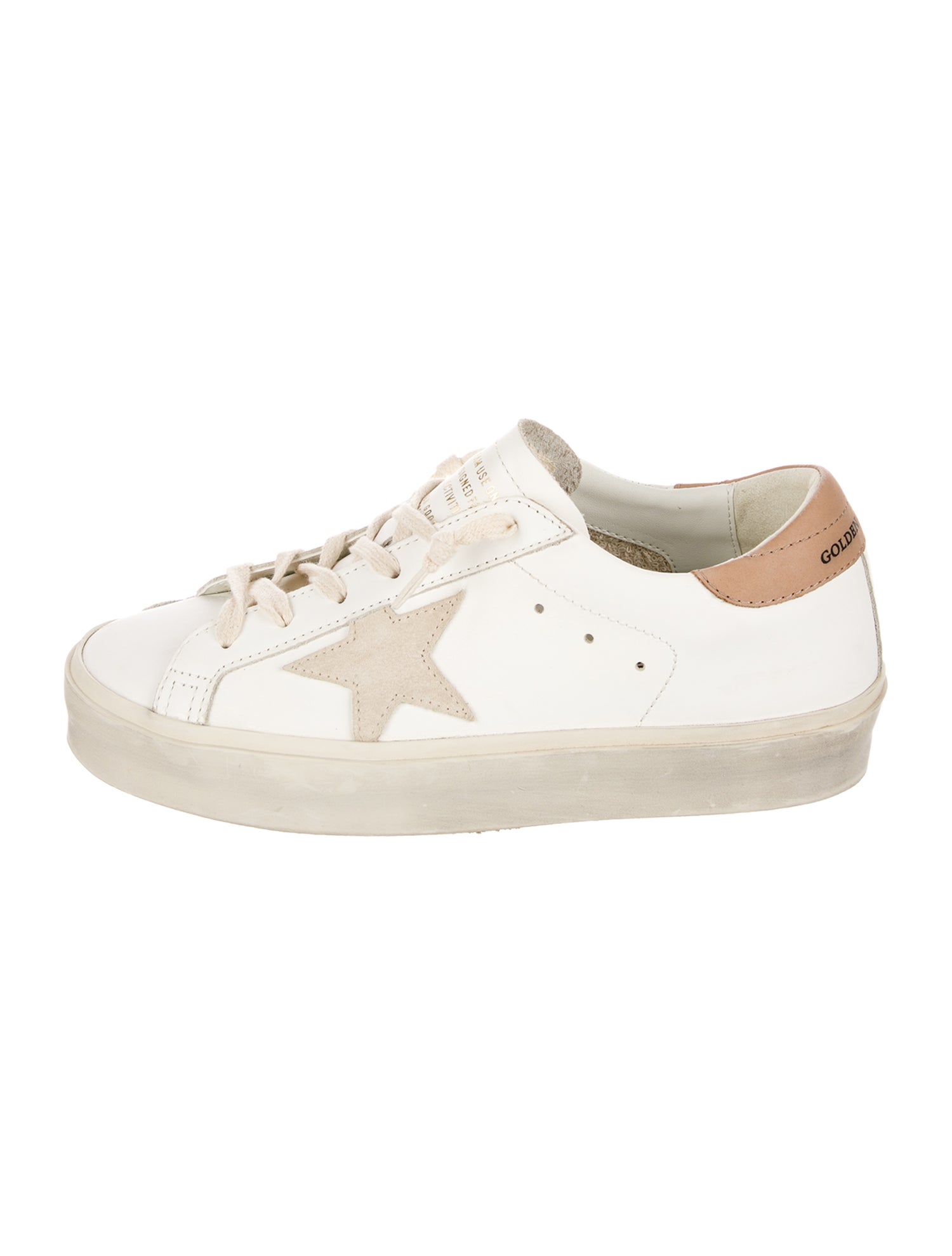 Golden Goose Leather Printed Sneakers w/ Tags