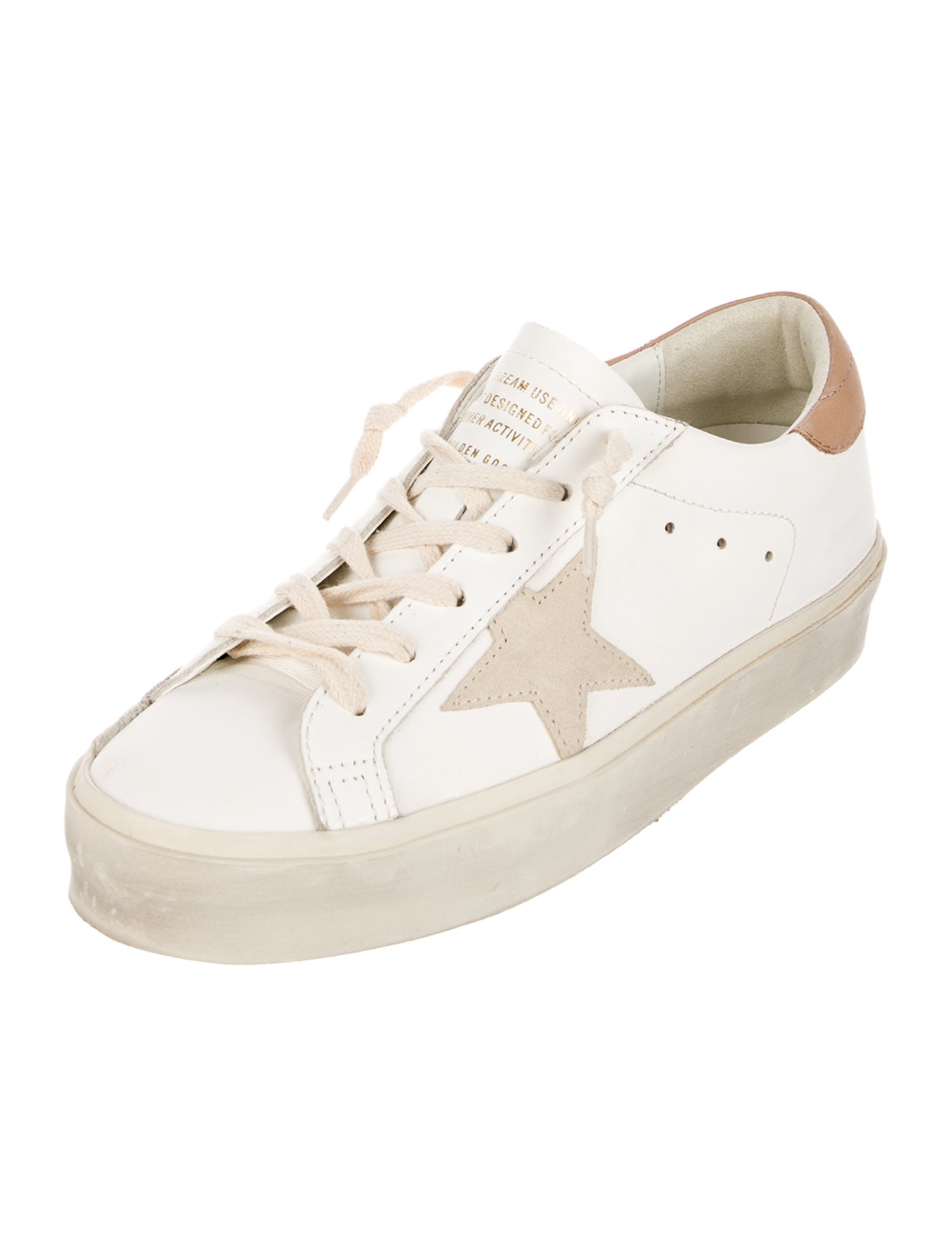 Golden Goose Leather Printed Sneakers w/ Tags