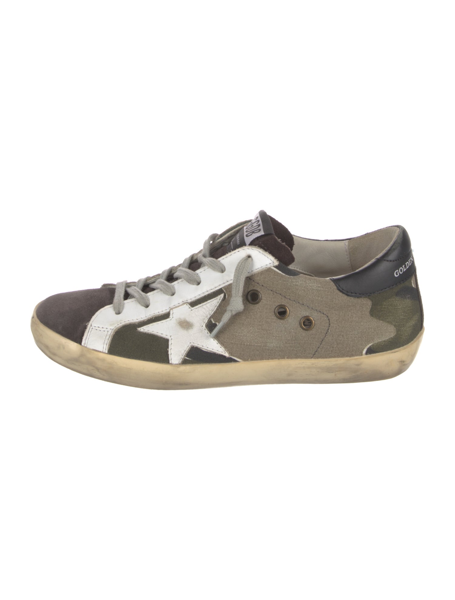 Golden Goose Canvas Printed Sneakers