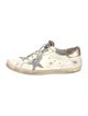 Golden Goose Leather Glitter Accents Sneakers