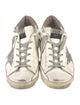 Golden Goose Leather Glitter Accents Sneakers