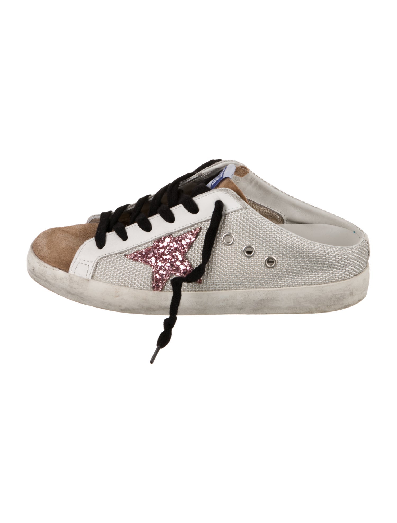 Golden Goose Signature Logo Colorblock Pattern Sneakers