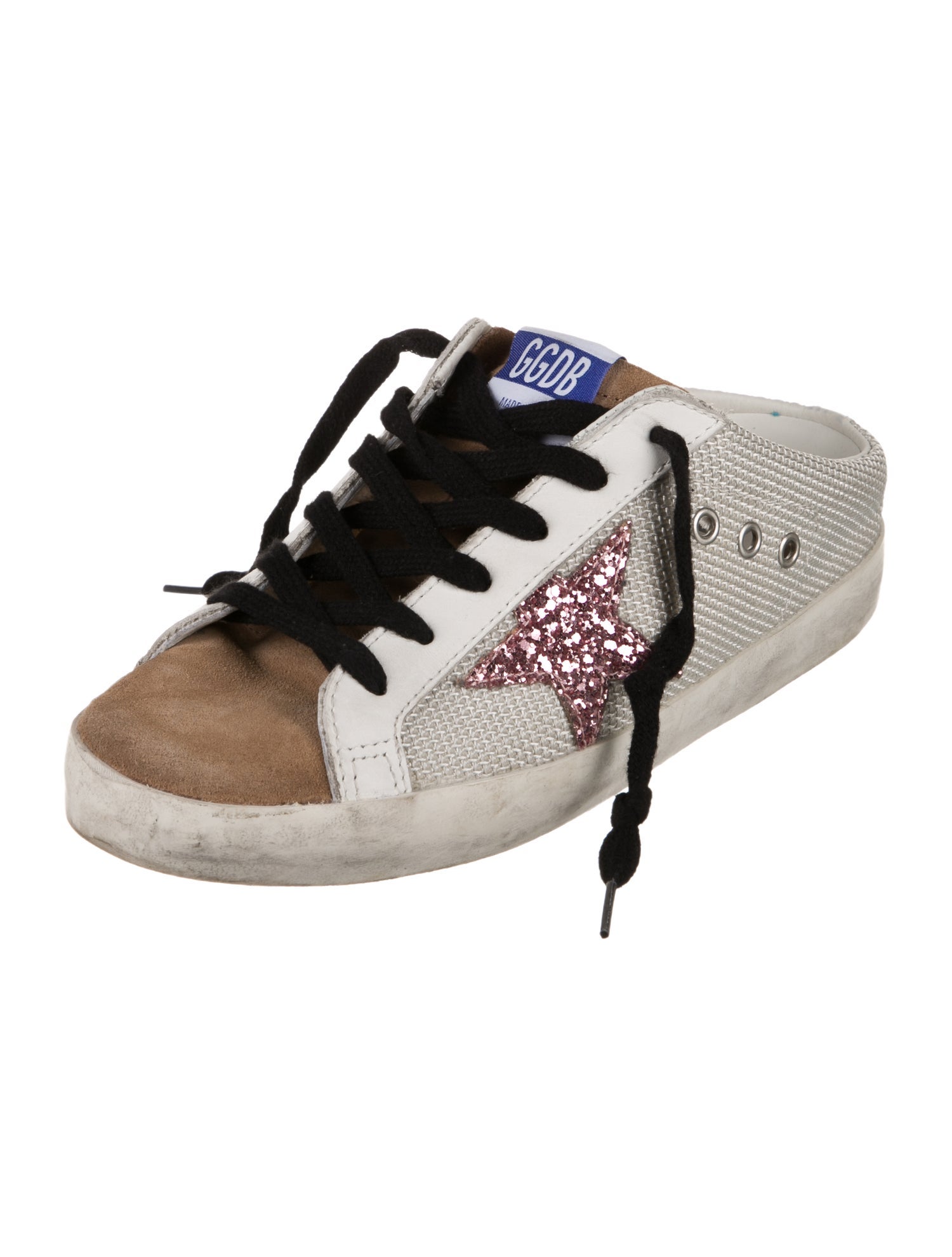 Golden Goose Signature Logo Colorblock Pattern Sneakers