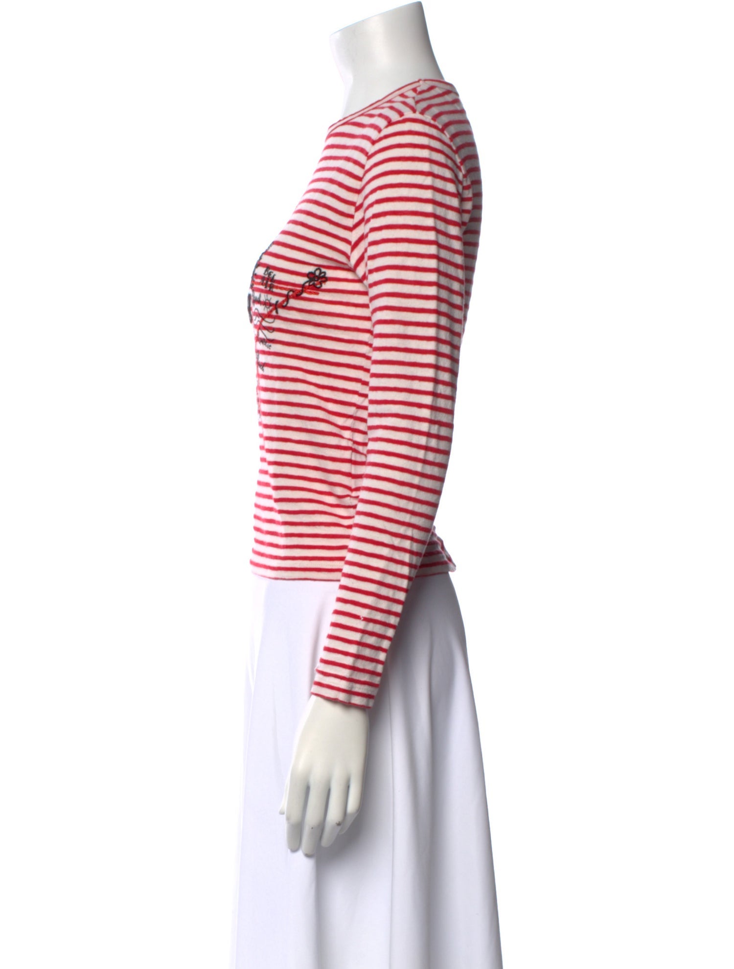 Golden Goose Striped Crew Neck Top