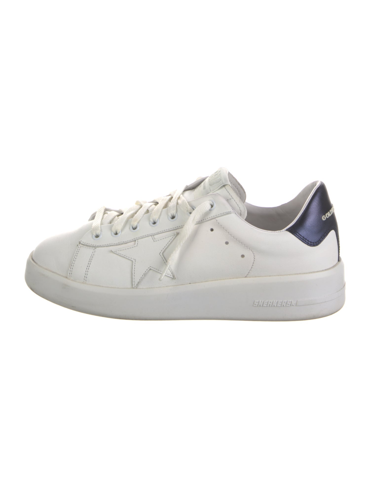 Golden Goose Leather Printed Sneakers