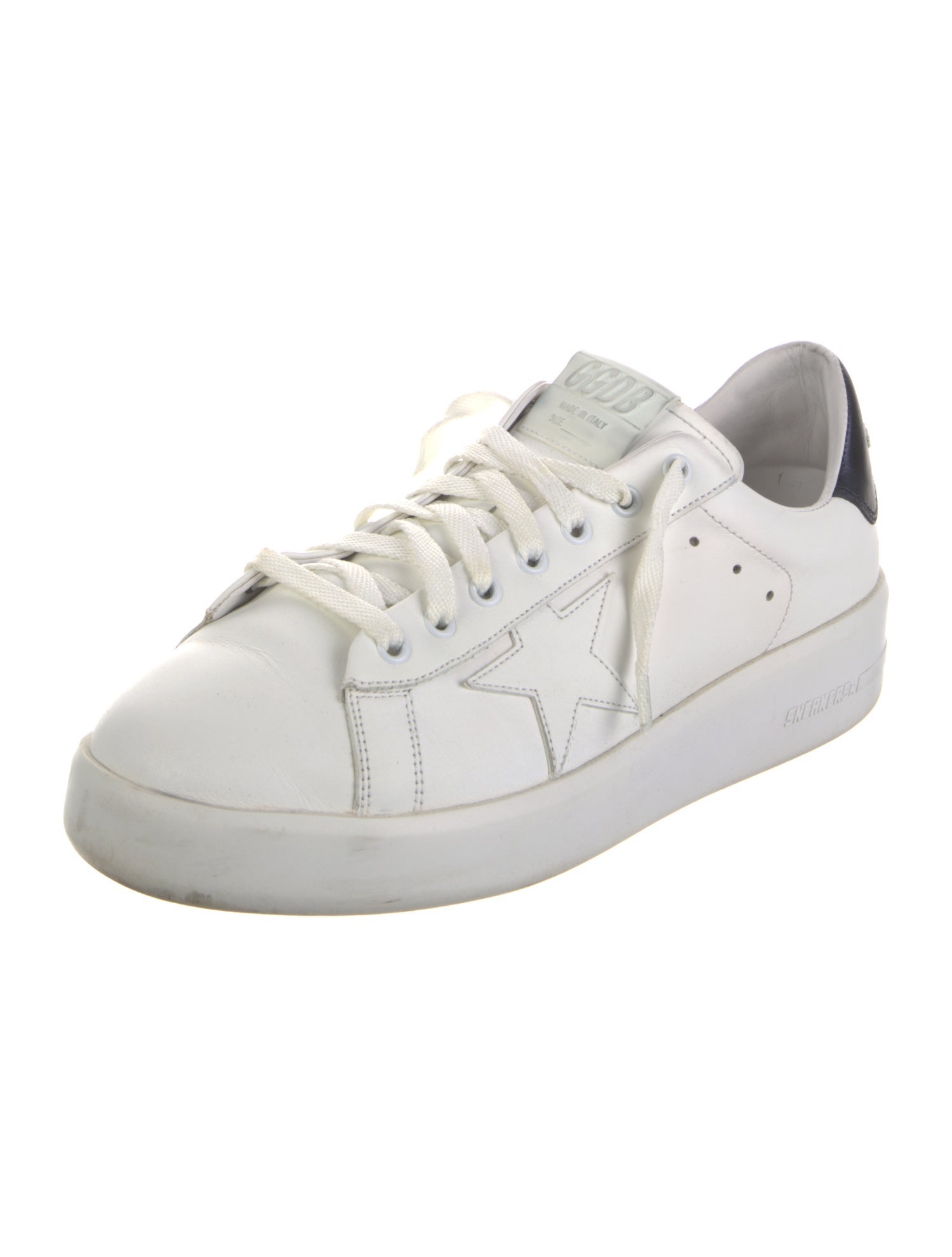 Golden Goose Leather Printed Sneakers