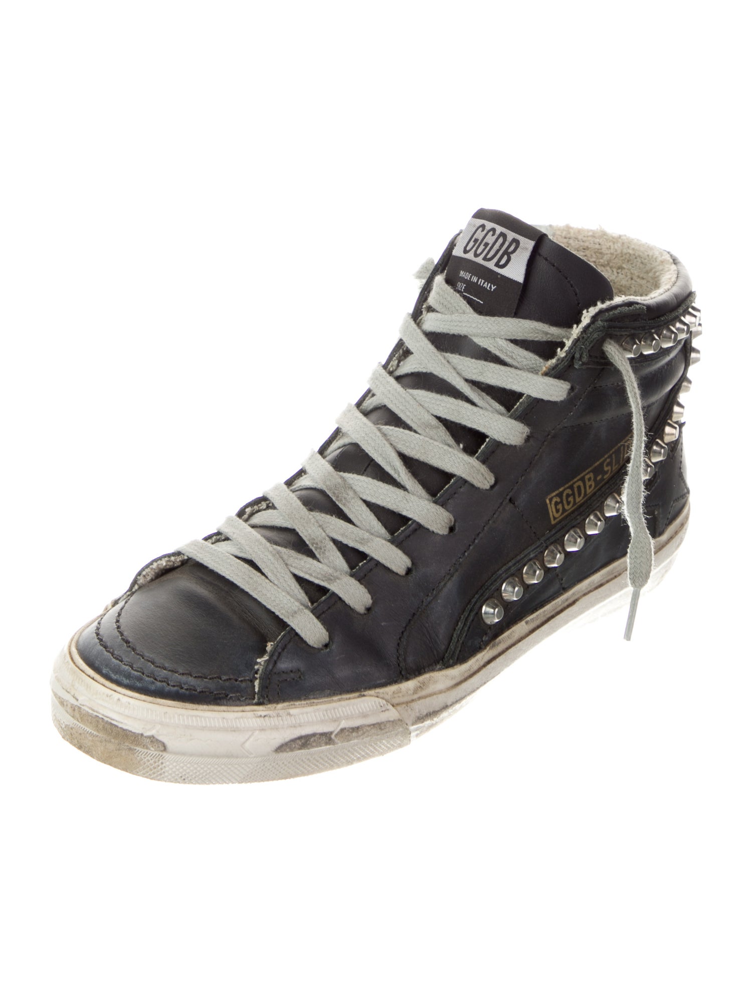 Golden Goose Leather Distressed Accents Sneakers