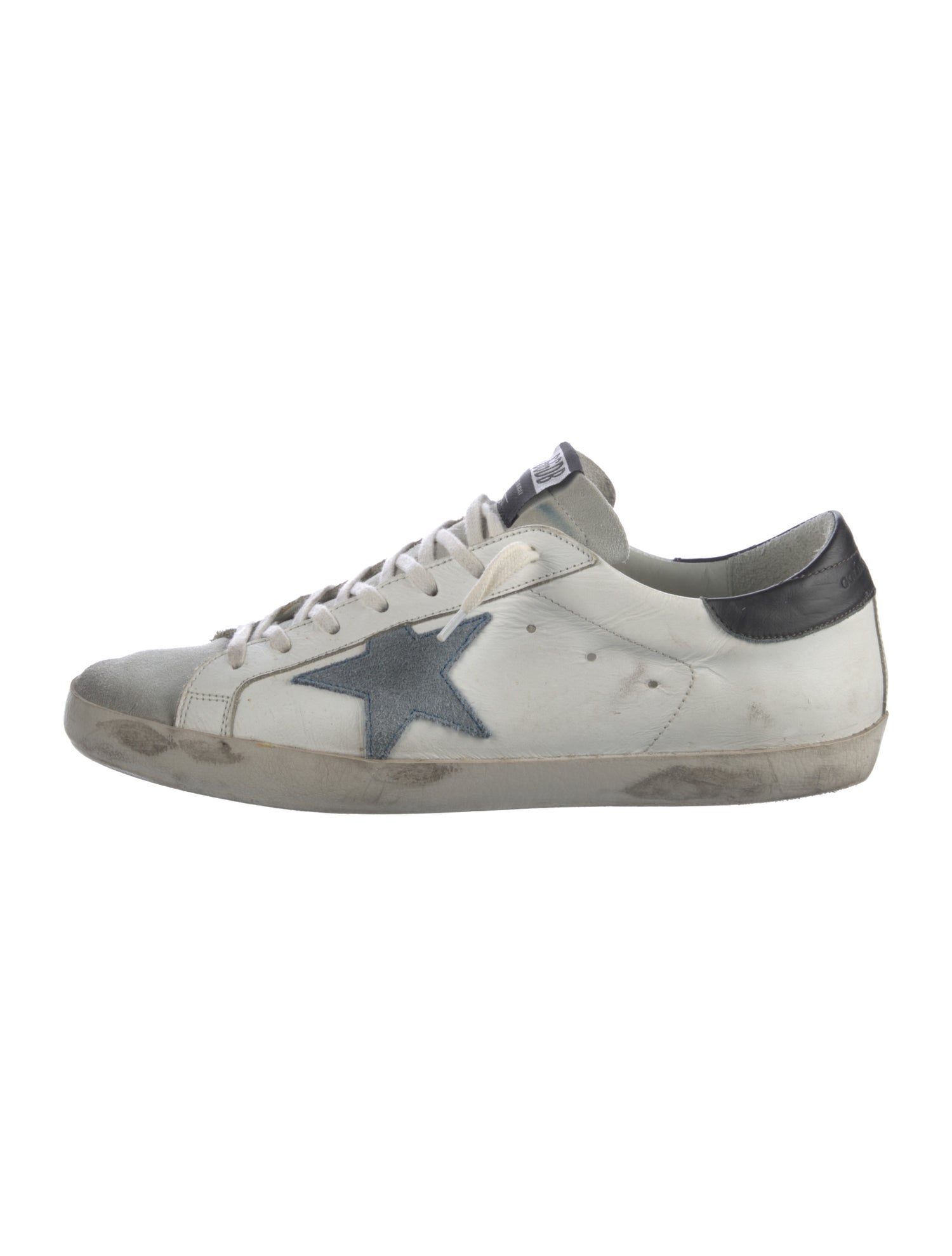 Golden Goose Leather Distressed Accents Sneakers
