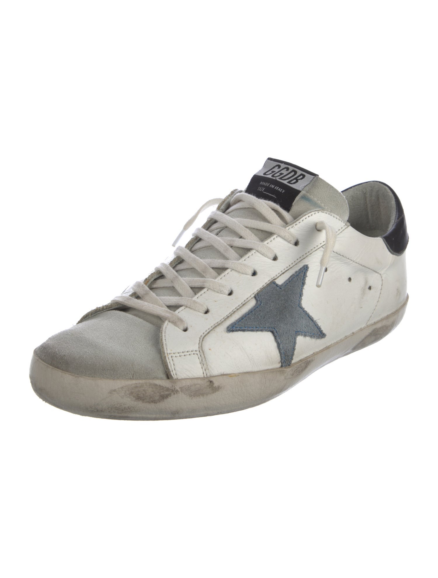 Golden Goose Leather Distressed Accents Sneakers
