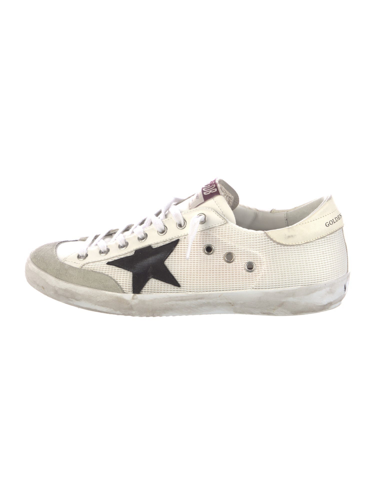 Golden Goose Canvas Distressed Accents Sneakers